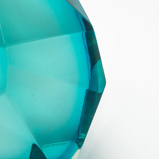 Hand-Blown Murano Diamond Sculpture