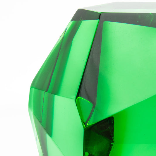 Hand-Blown Murano Diamond Sculpture