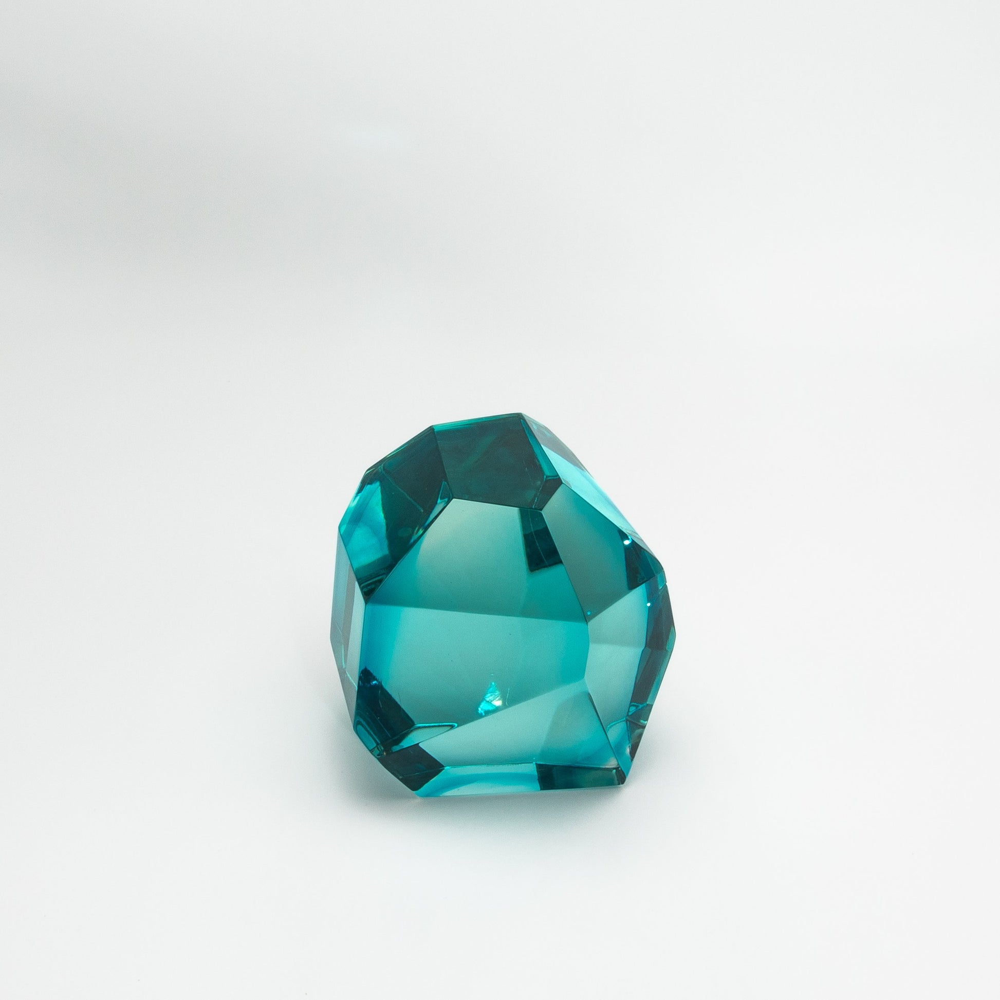 Hand-Blown Murano Diamond Sculpture