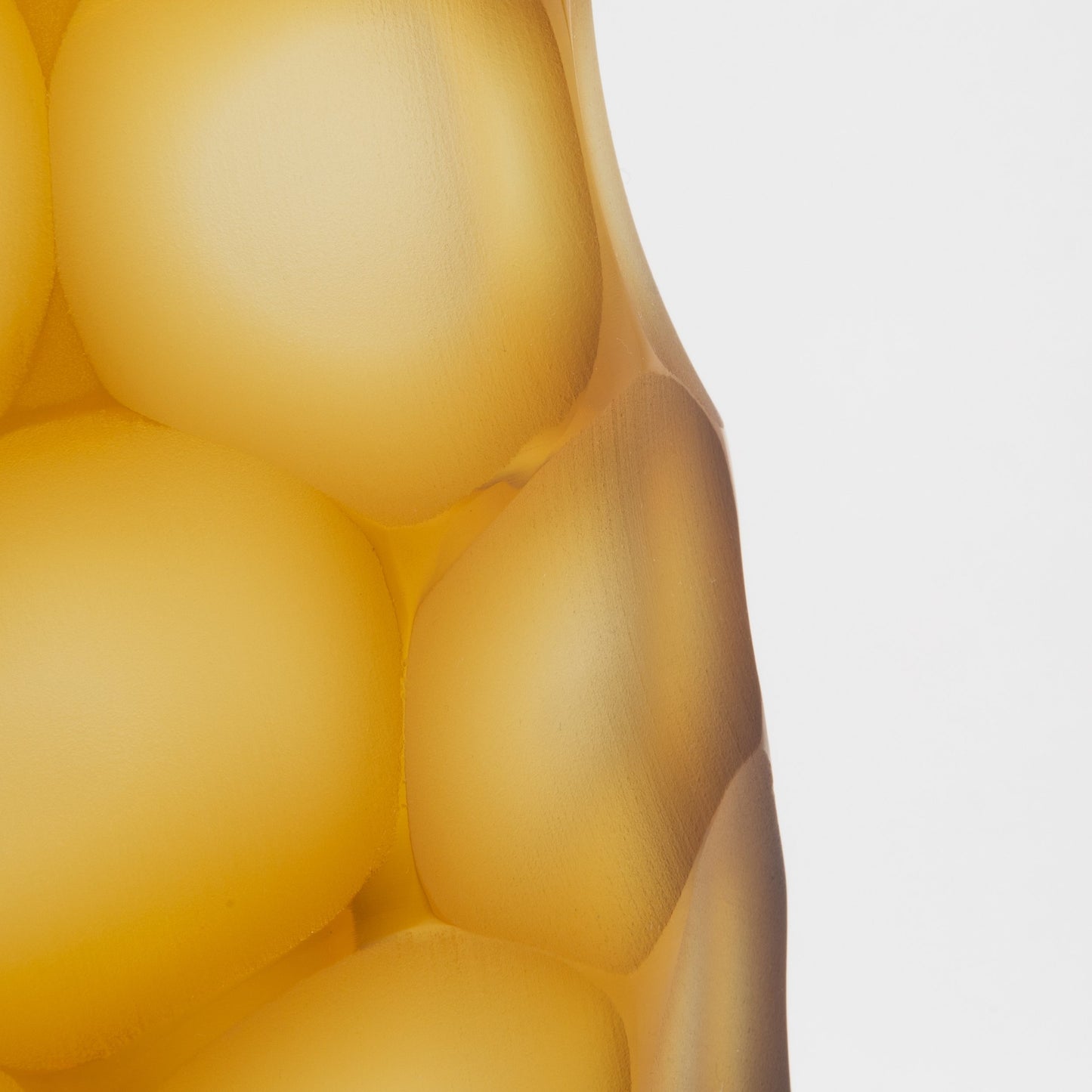 Murano Battuto Vase in Amber