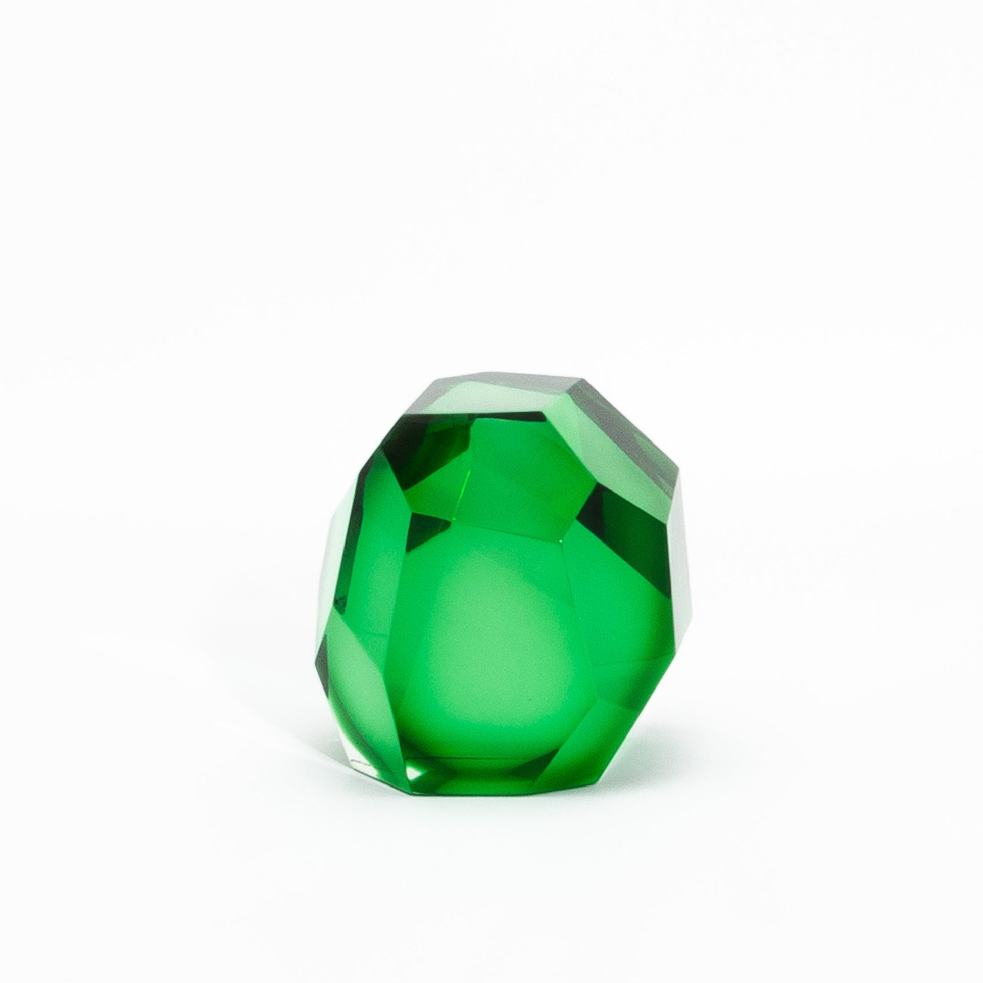 Hand-Blown Murano Diamond Sculpture