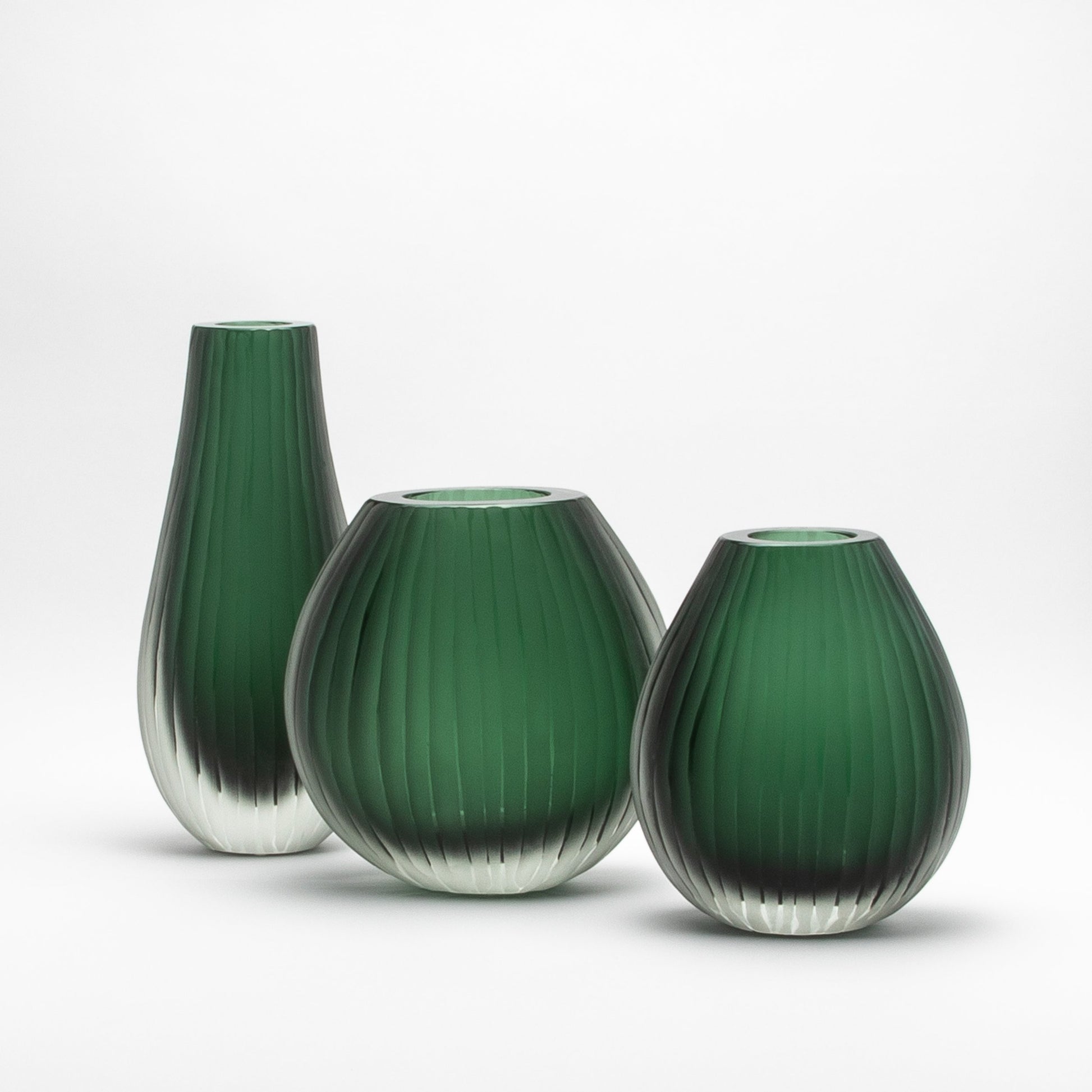 Murano Supreme Vase in Emerald Green