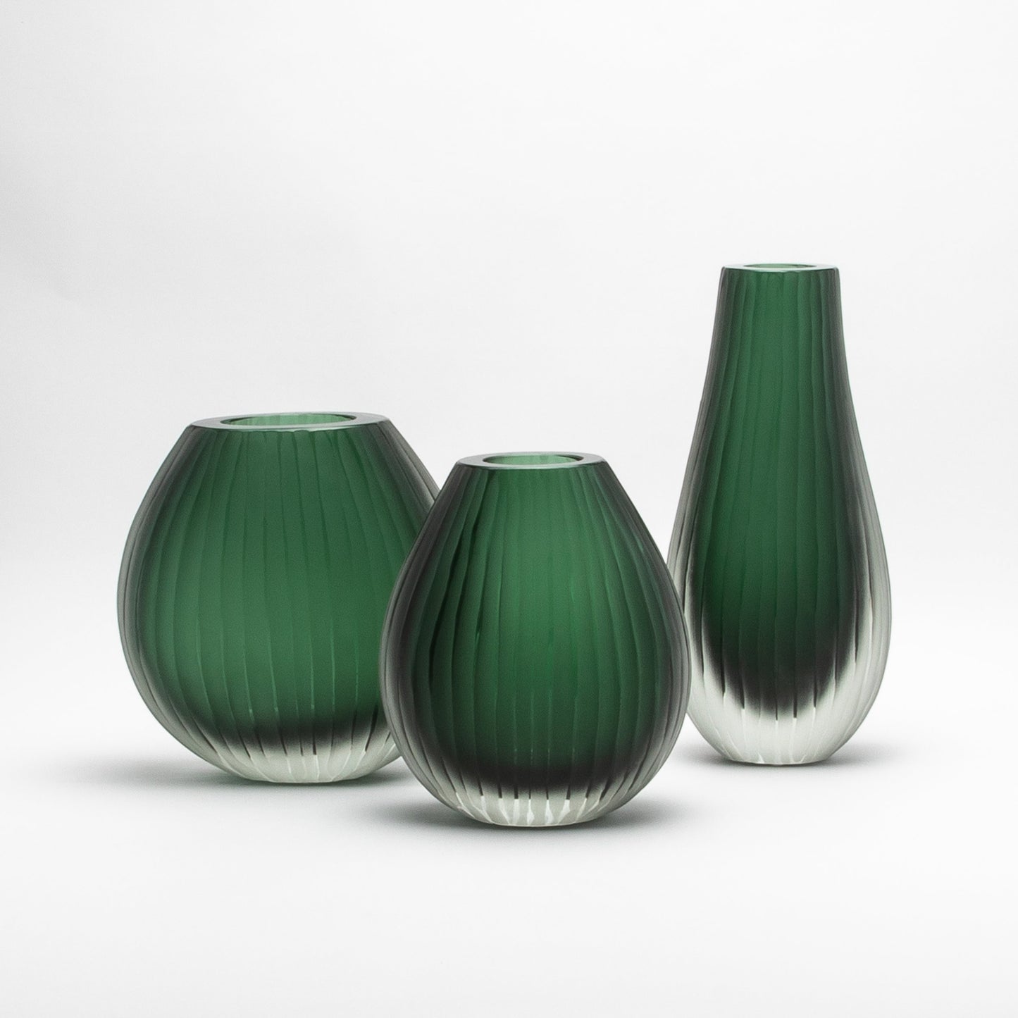 Murano Supreme Vase in Emerald Green