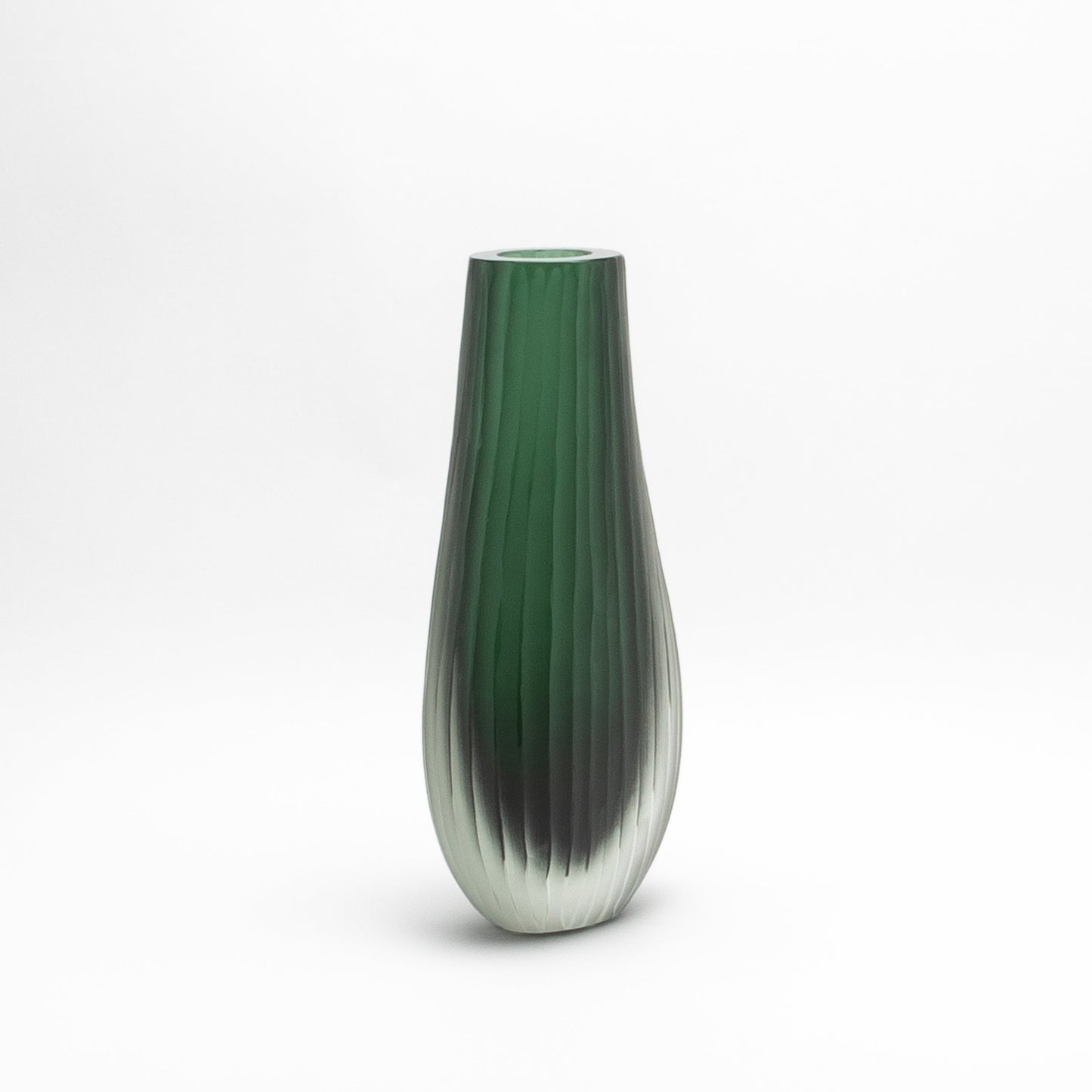Murano Supreme Vase in Emerald Green