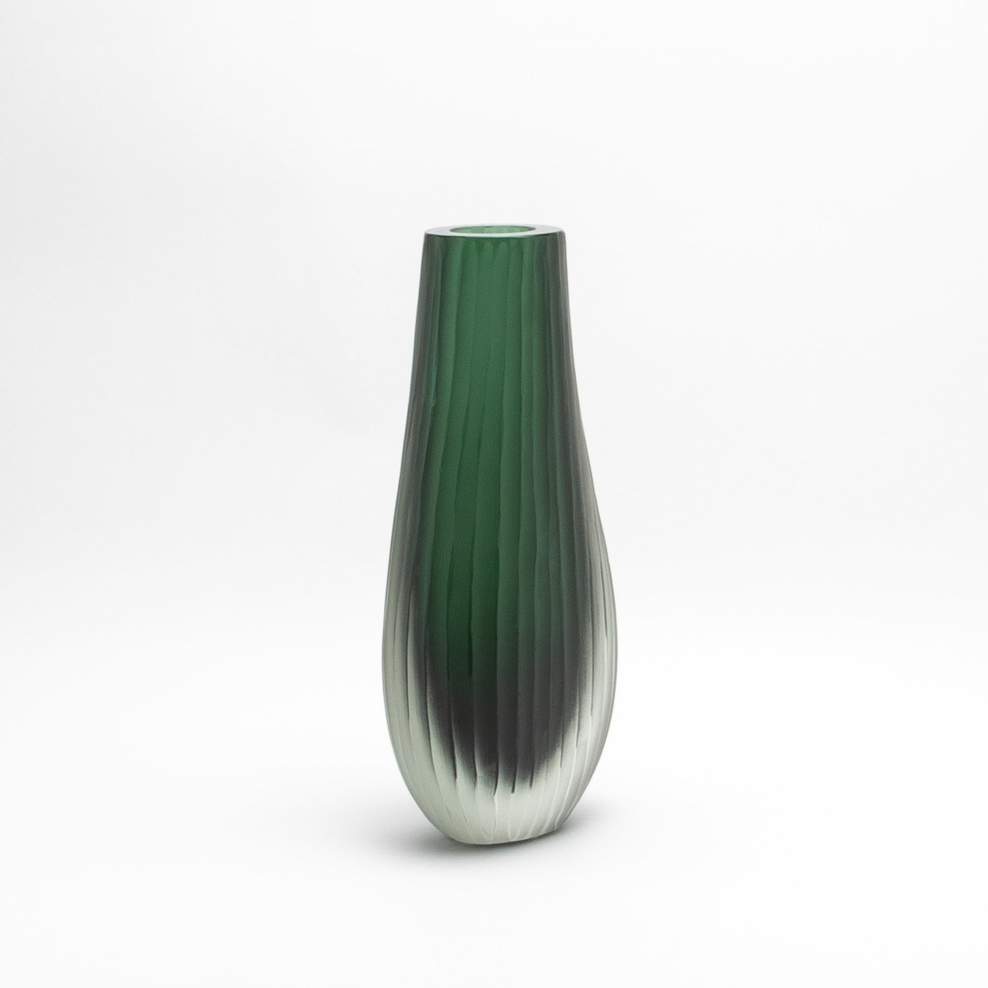 Murano Supreme Vase in Emerald Green