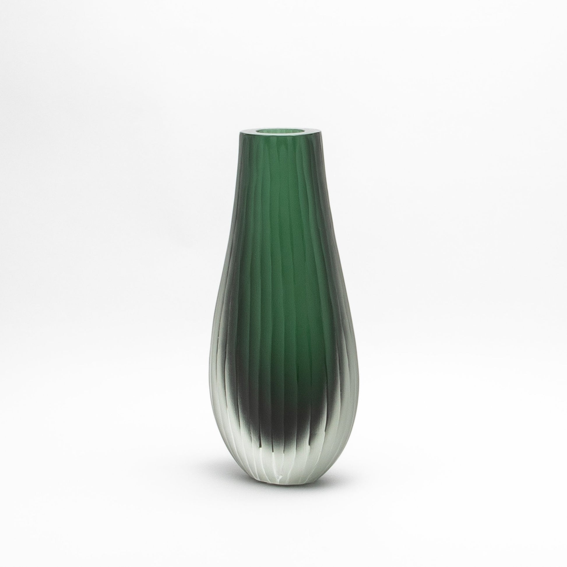 Murano Supreme Vase in Emerald Green