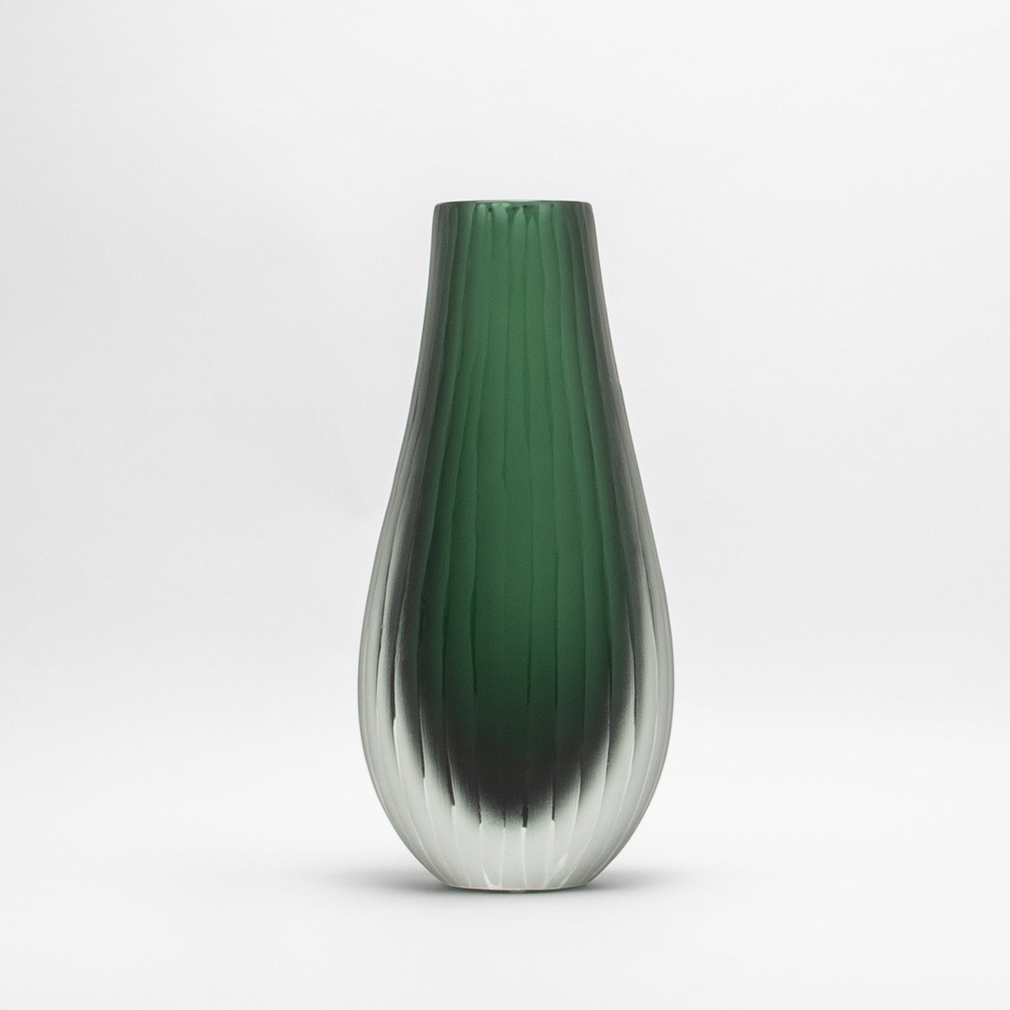 Murano Supreme Vase in Emerald Green
