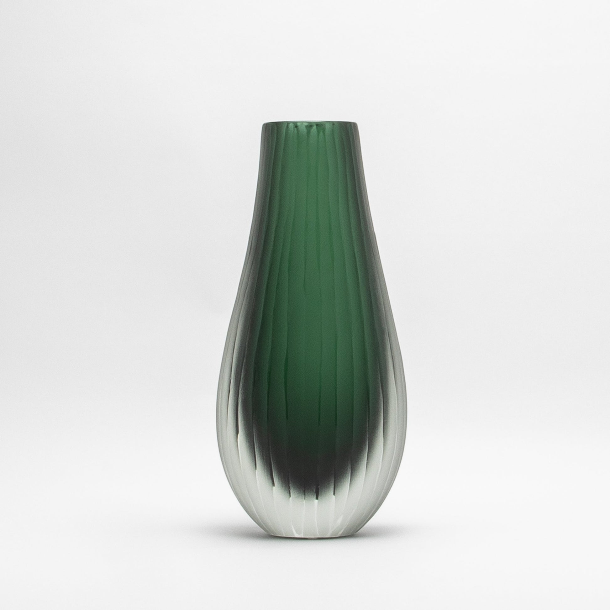 Murano Supreme Vase in Emerald Green