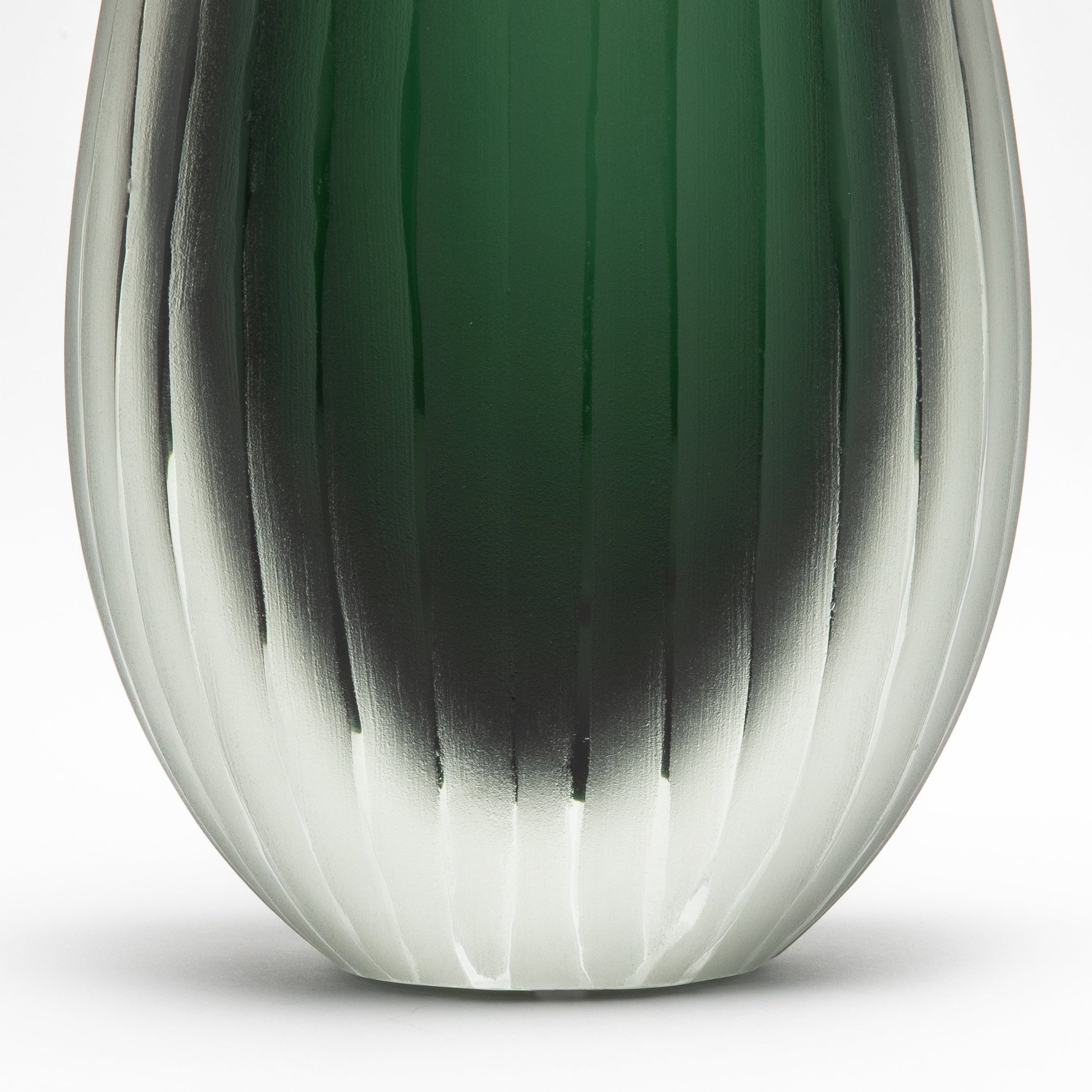 Murano Supreme Vase in Emerald Green