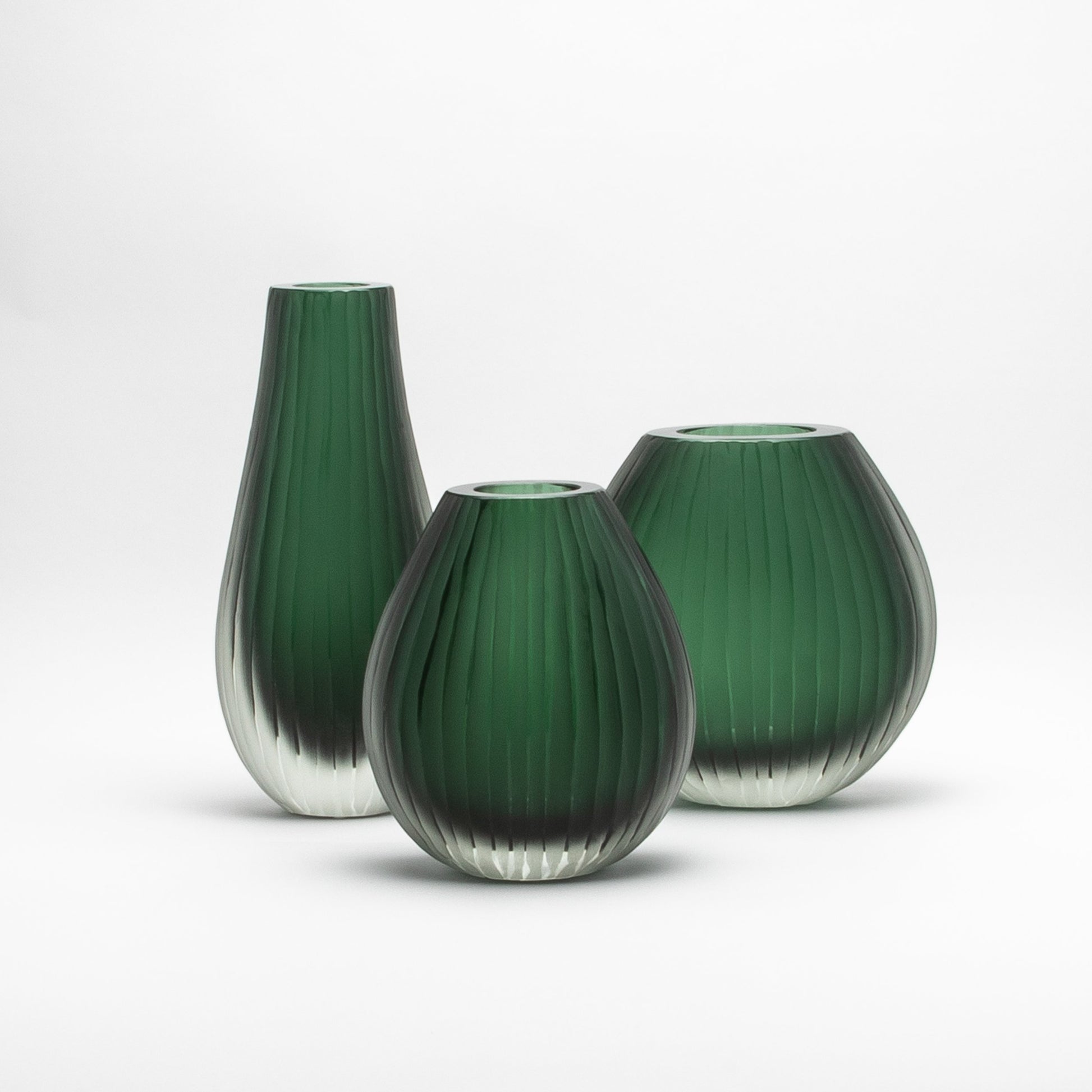 Murano Supreme Vase in Emerald Green