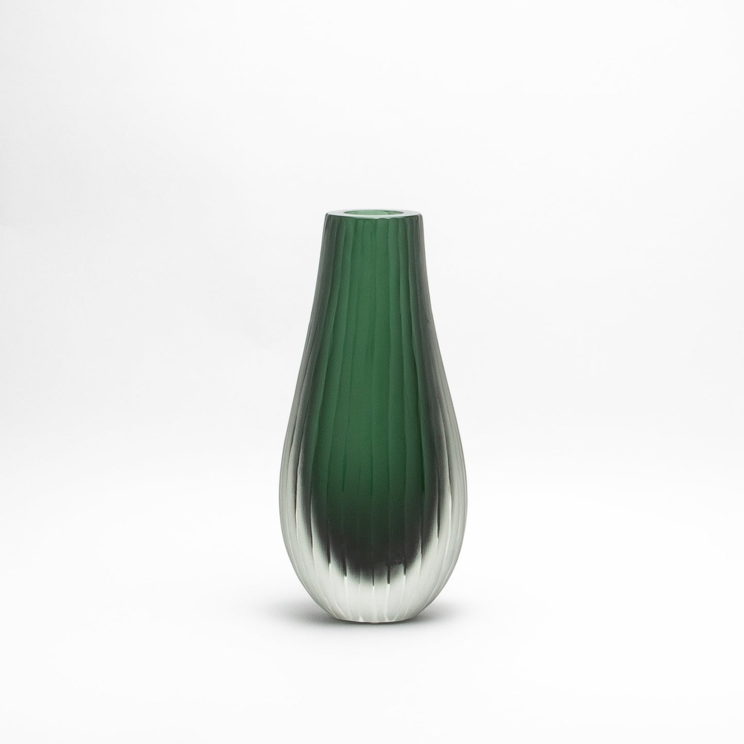 Murano Supreme Vase in Emerald Green