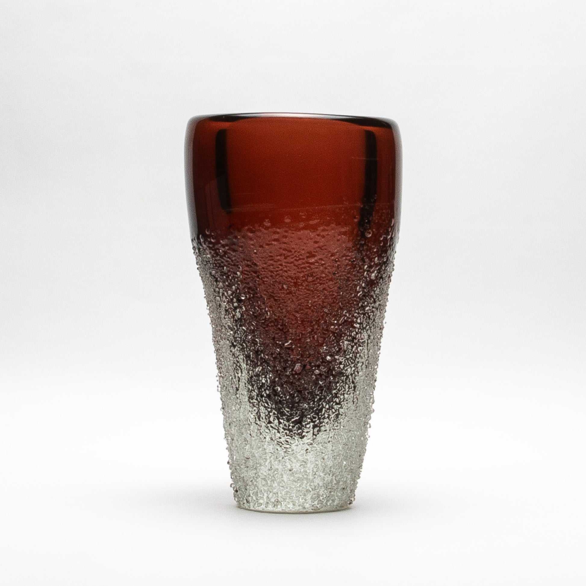 Murano Frozen Vase in Light Amaretto