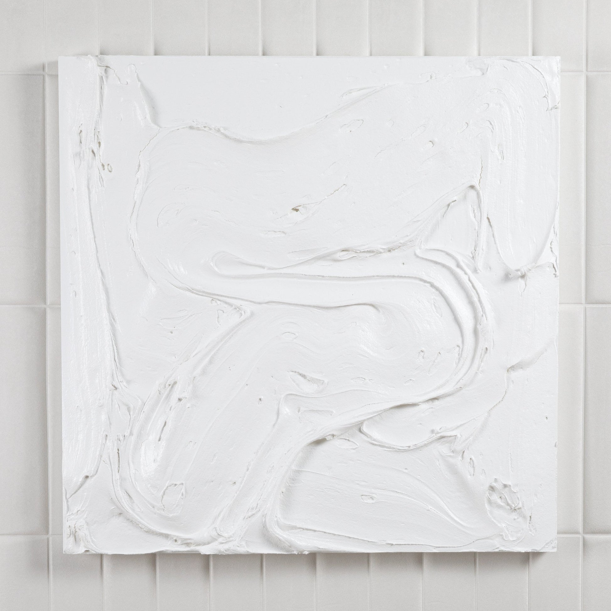 Modern Textural Monochromatic Painting by Michael Allen