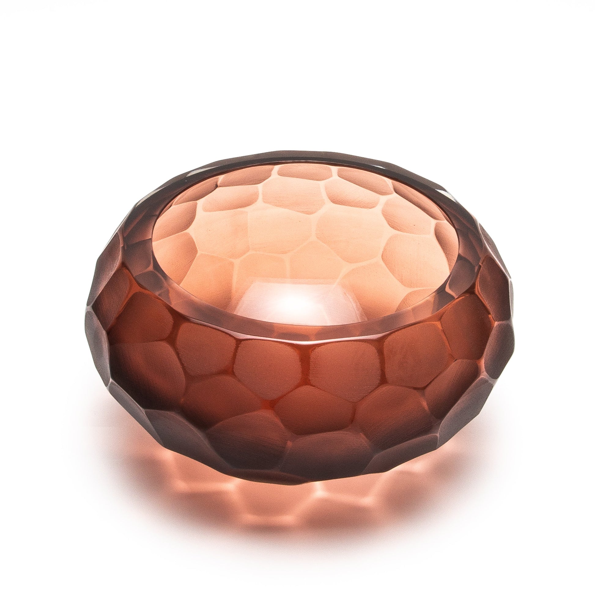 Murano Battuto Vase in Light Amaretto
