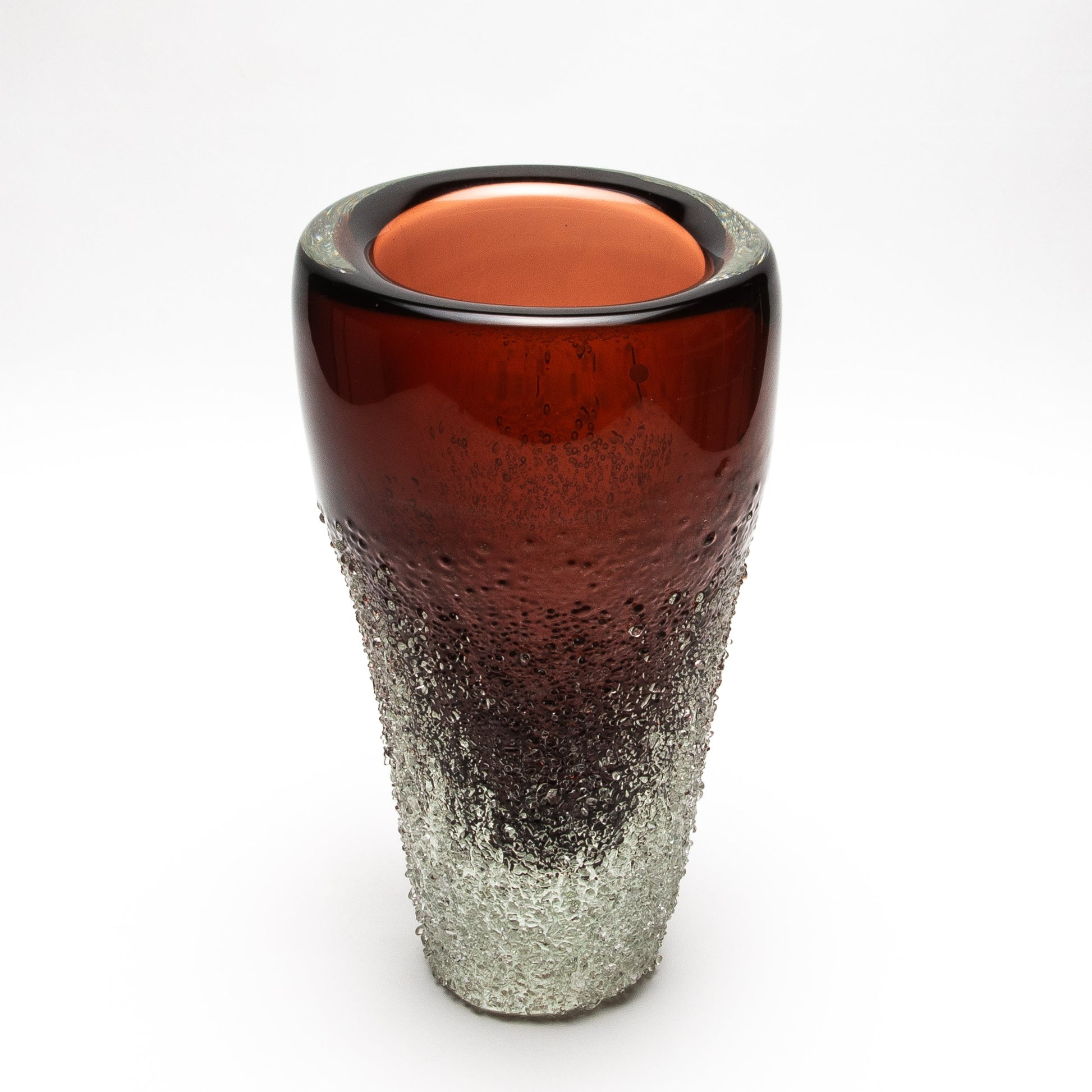 Murano Frozen Vase in Light Amaretto