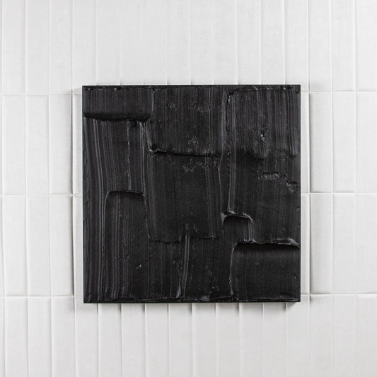 Modern Textural Monochromatic Painting by Michael Allen