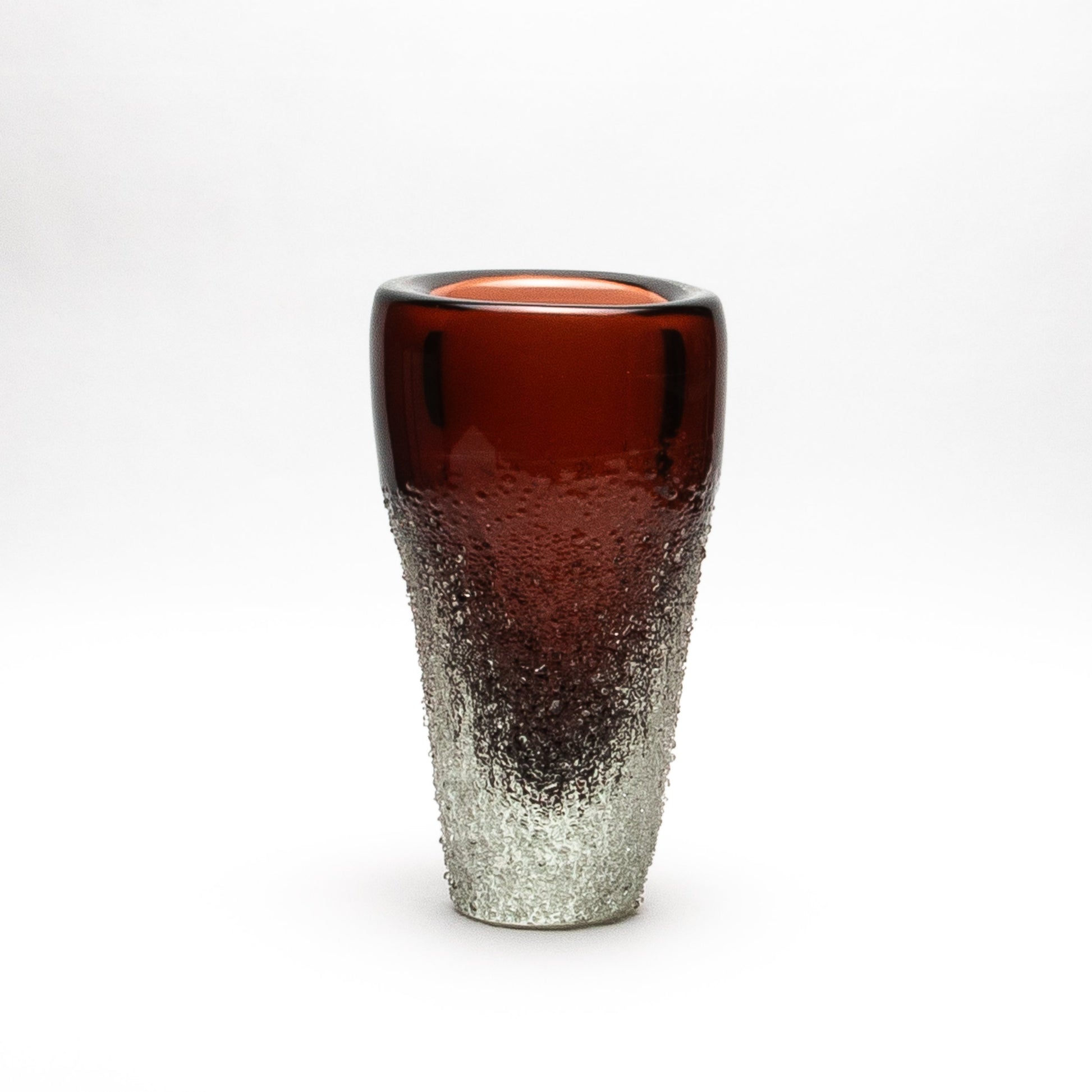 Murano Frozen Vase in Light Amaretto