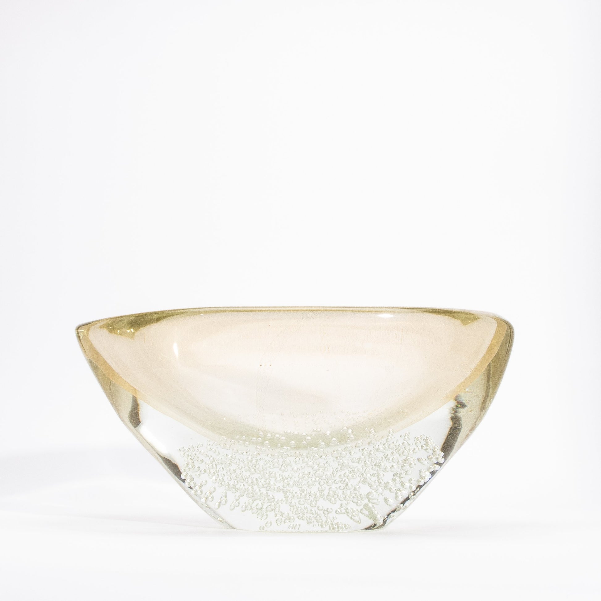 Murano Vase with 24-karat Gold Flecks and Bubbles