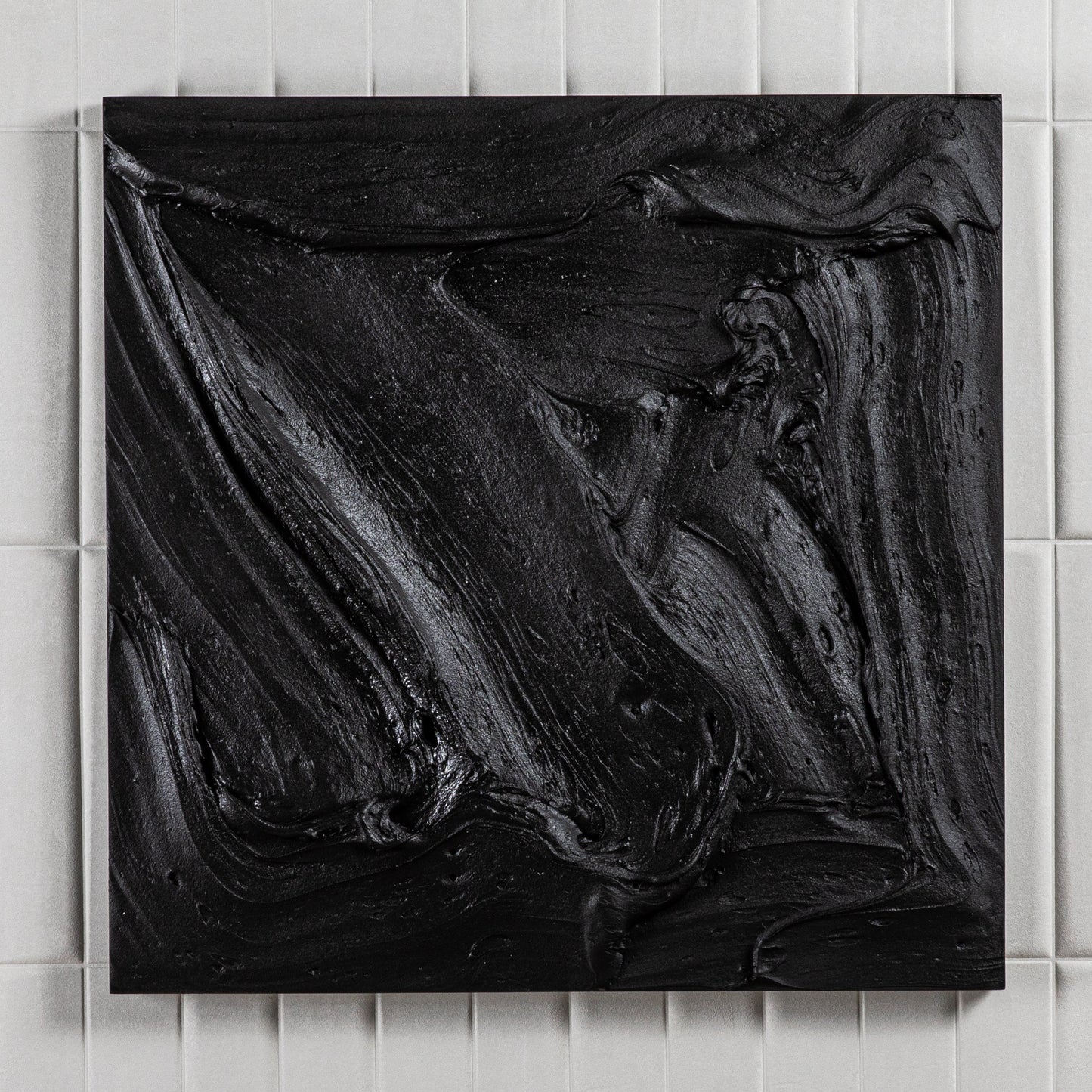 Modern Textural Monochromatic Painting by Michael Allen