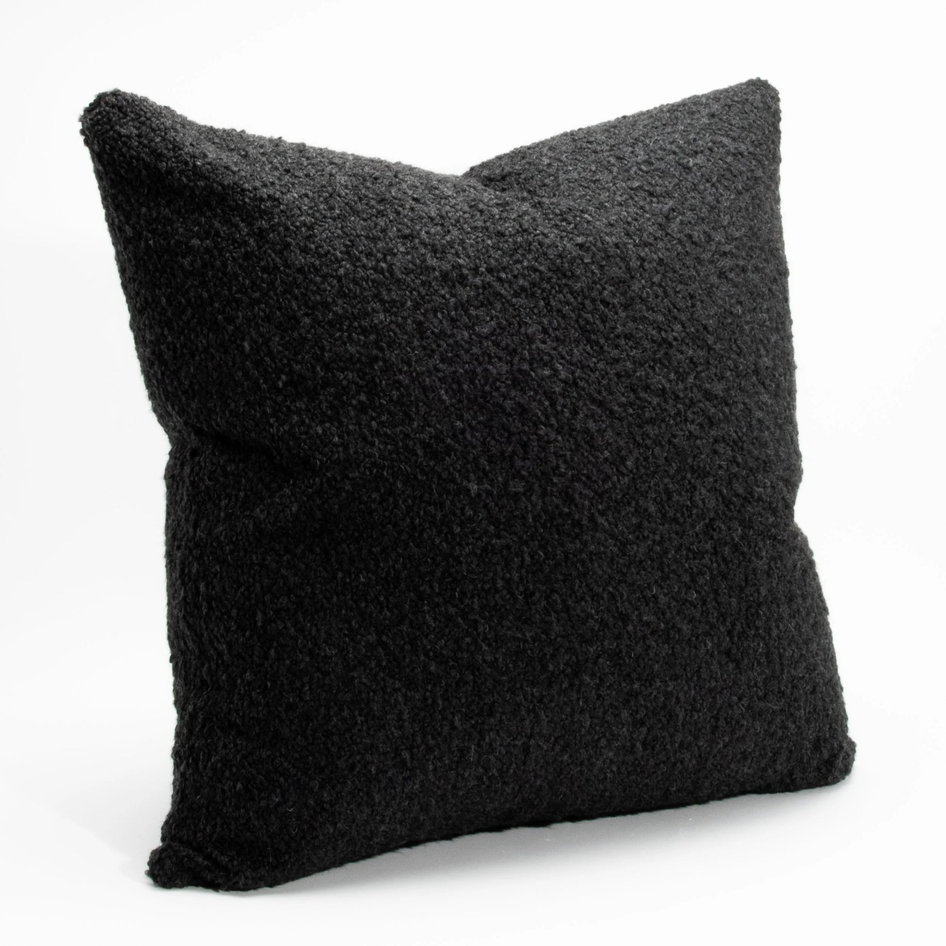 Charcoal Boucle Euro Pillow by MOGUL
