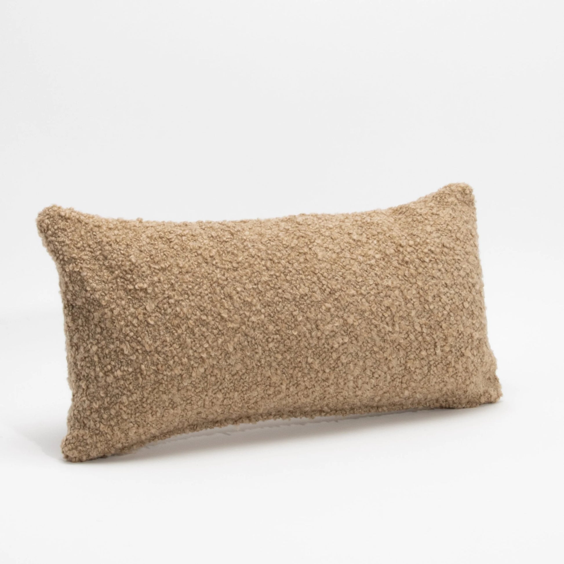 Tan Boucle Kidney Pillow By MOGUL