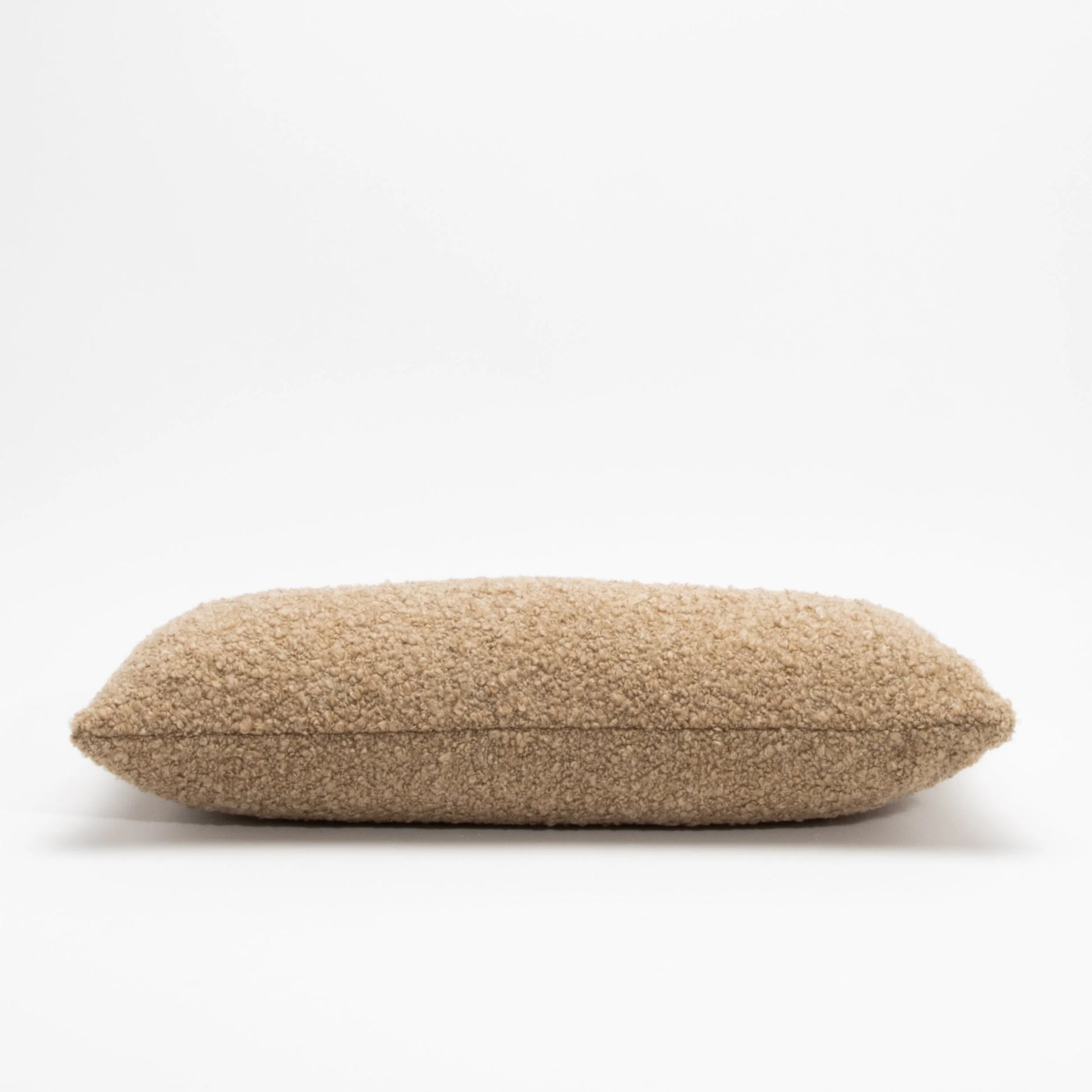 Tan Boucle Kidney Pillow By MOGUL