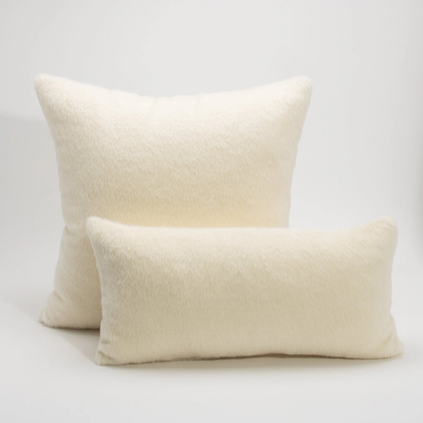 Cream Alpaca Kidney Pillow By MOGUL