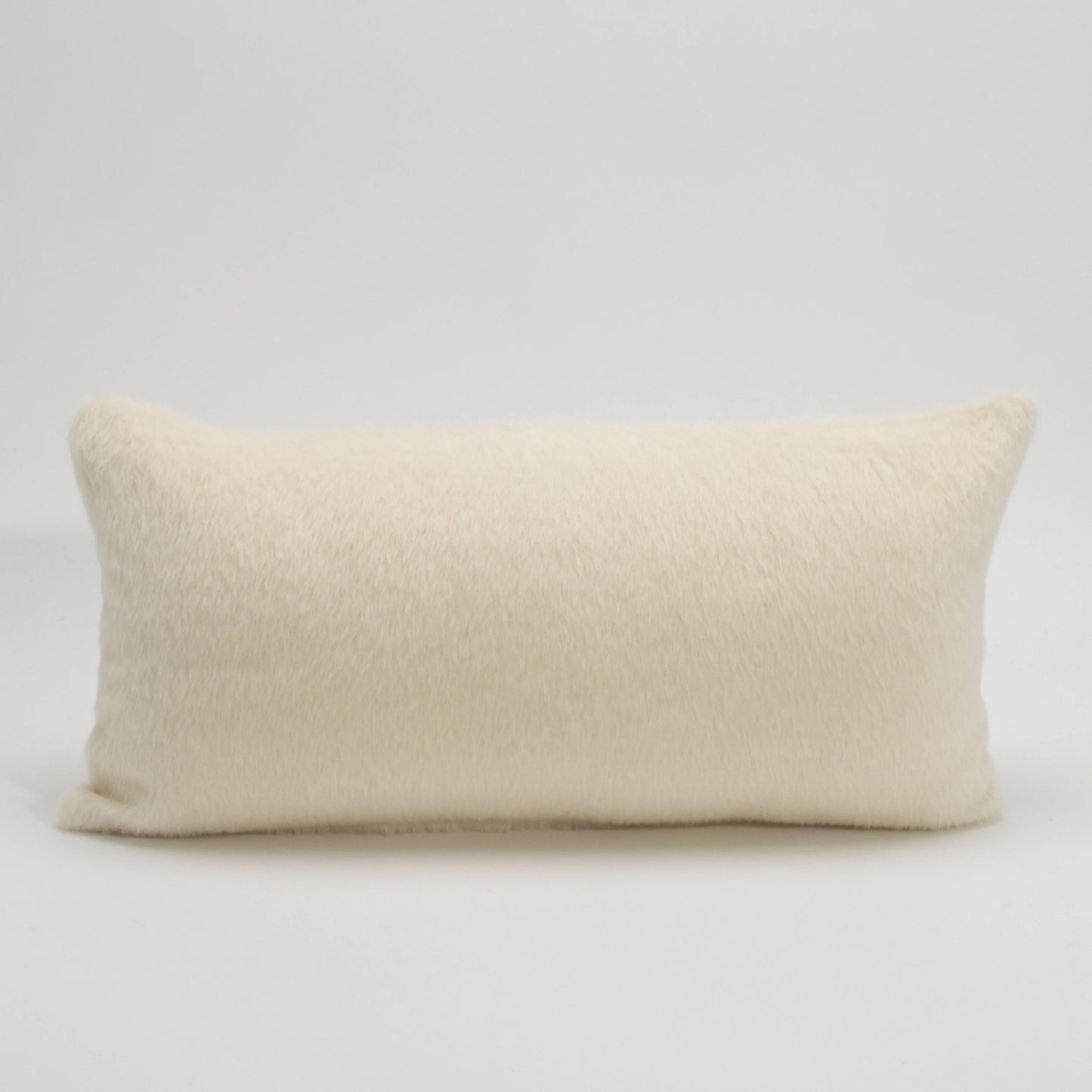 Cream Alpaca Kidney Pillow By MOGUL