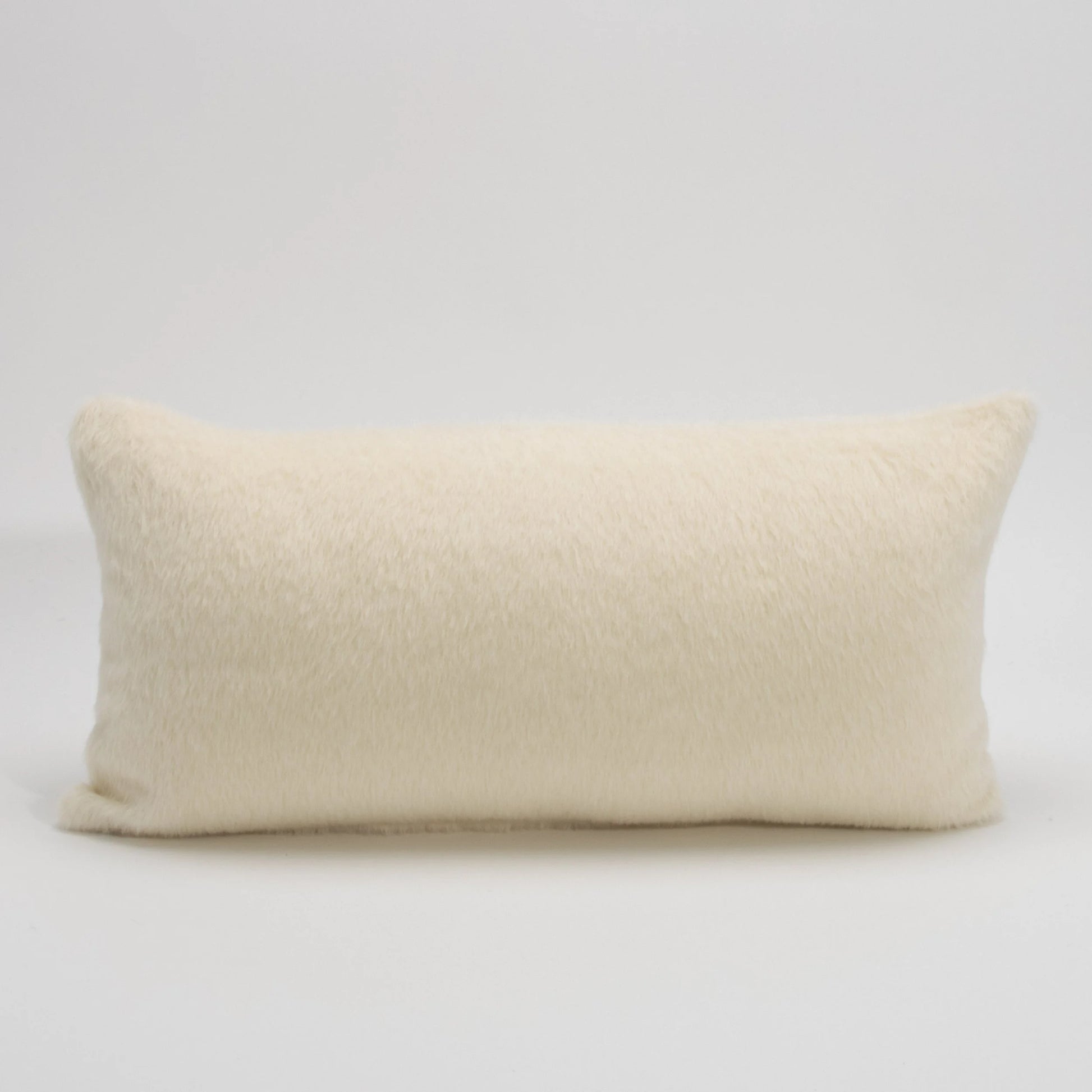 Cream Alpaca Kidney Pillow By MOGUL