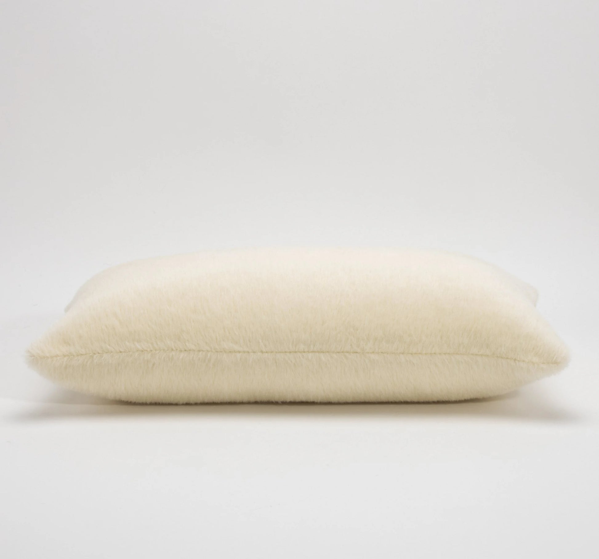 Cream Alpaca Kidney Pillow By MOGUL