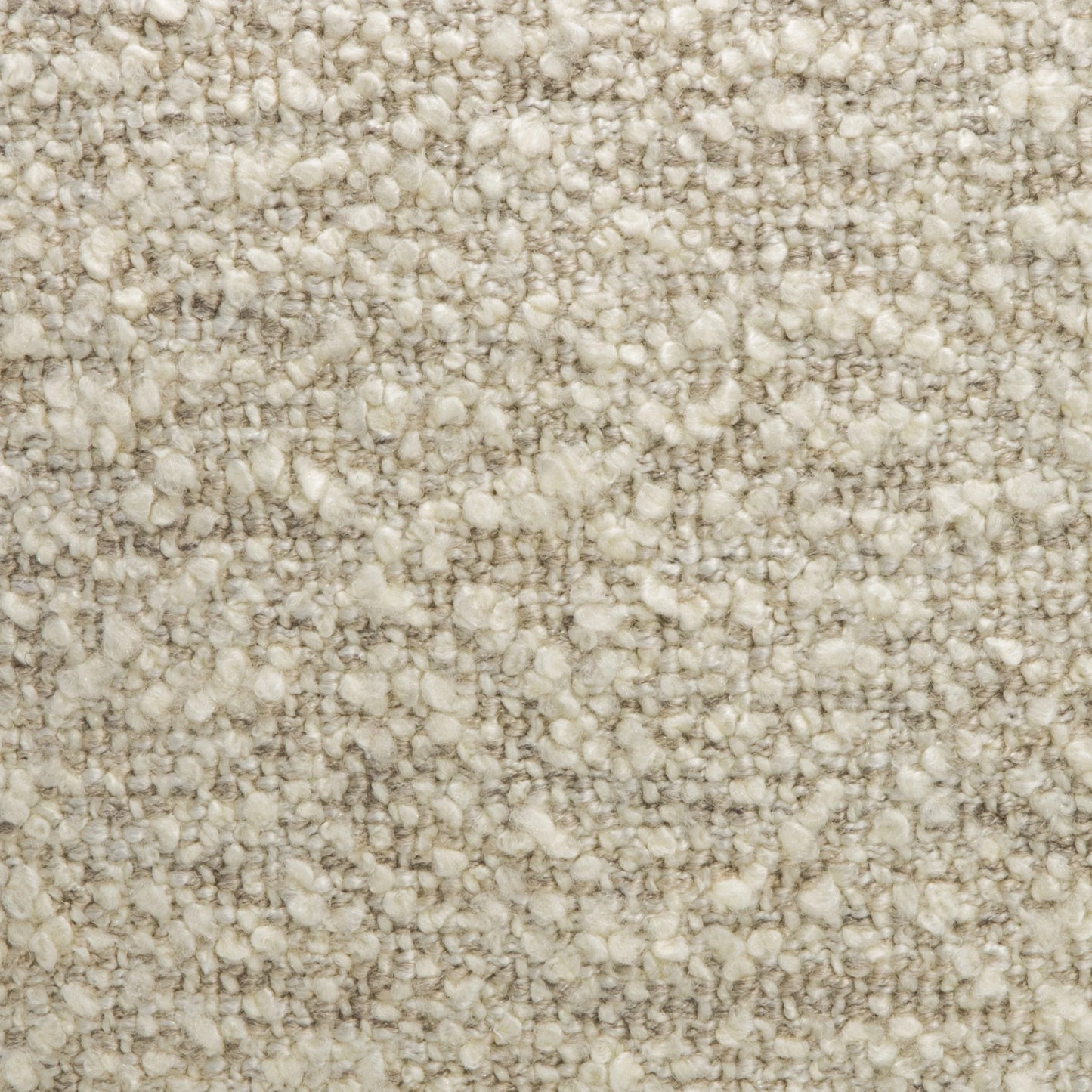 Cream-Grey Boucle Kidney Pillow By MOGUL