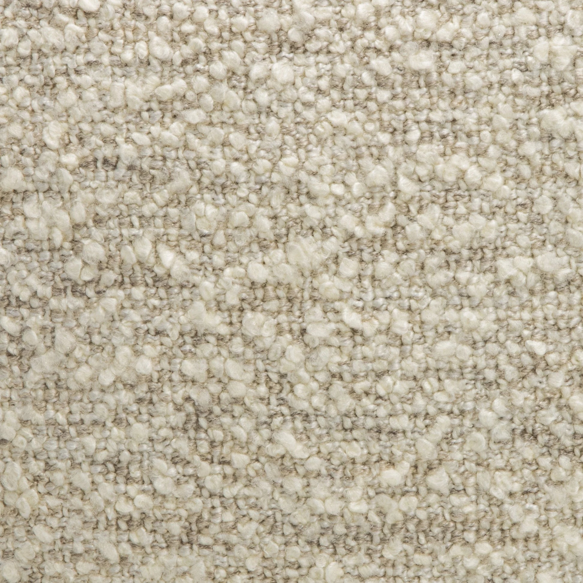 Cream-Grey Boucle Kidney Pillow By MOGUL