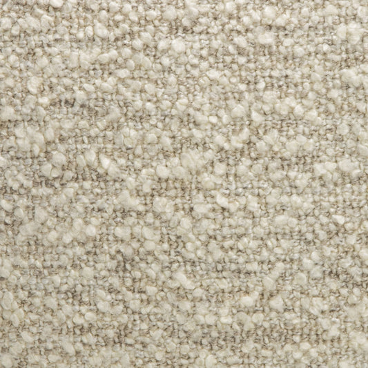 Cream-Grey Boucle Kidney Pillow By MOGUL