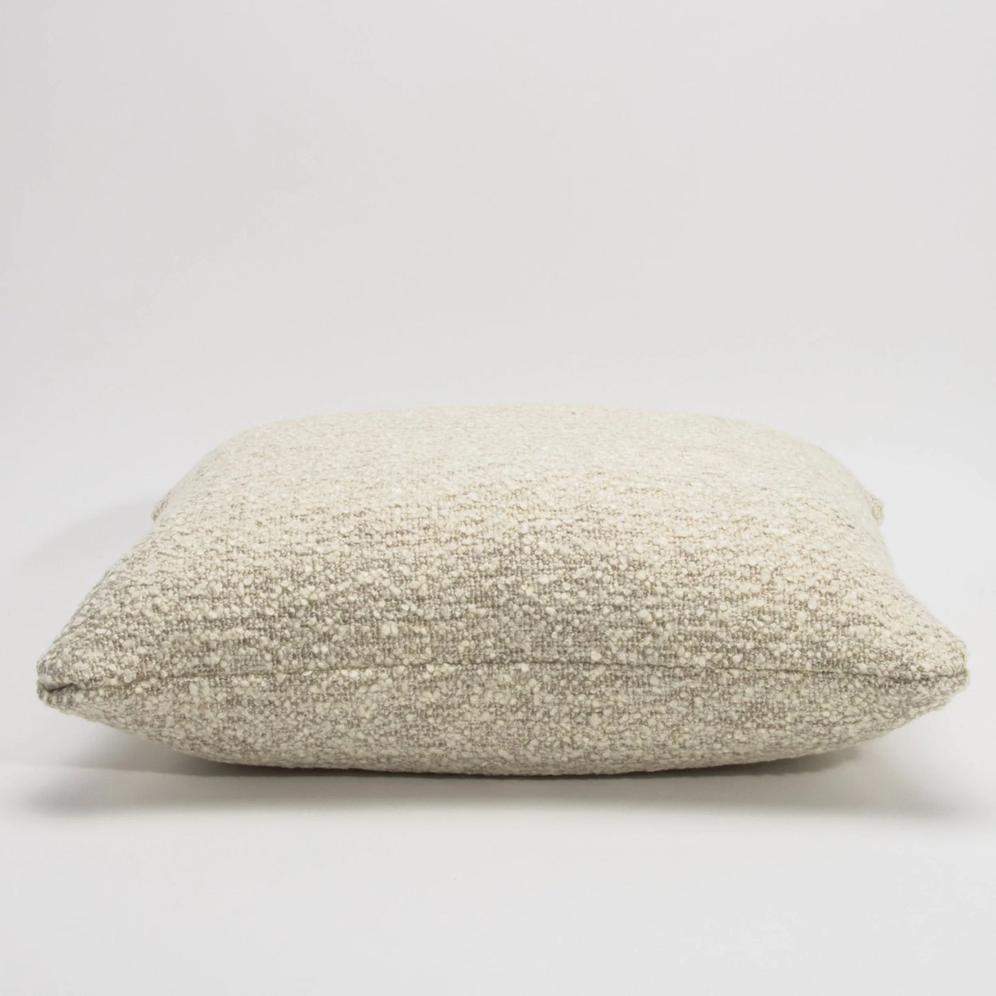 Cream-Grey Textured Pillow By MOGUL