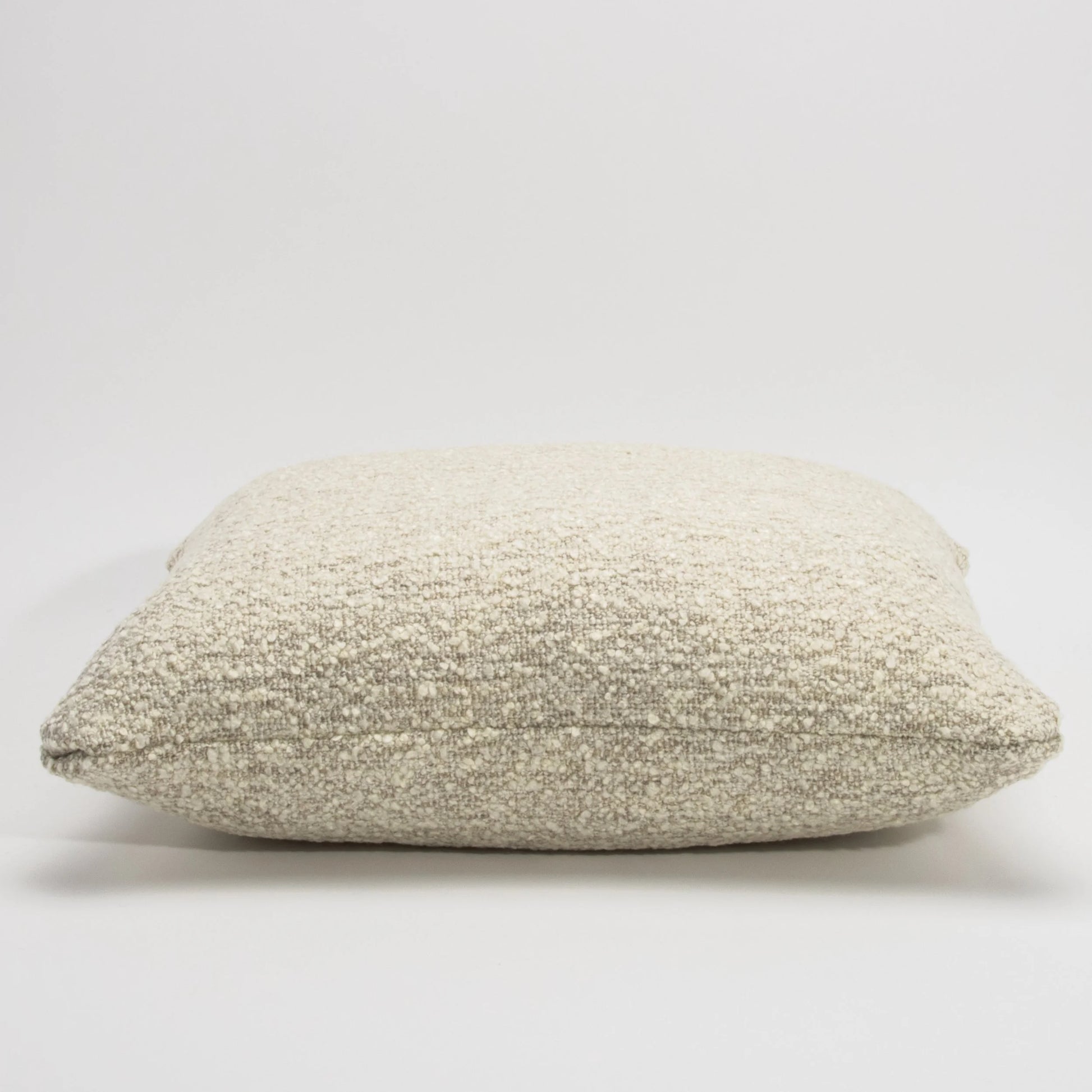 Cream-Grey Textured Pillow By MOGUL