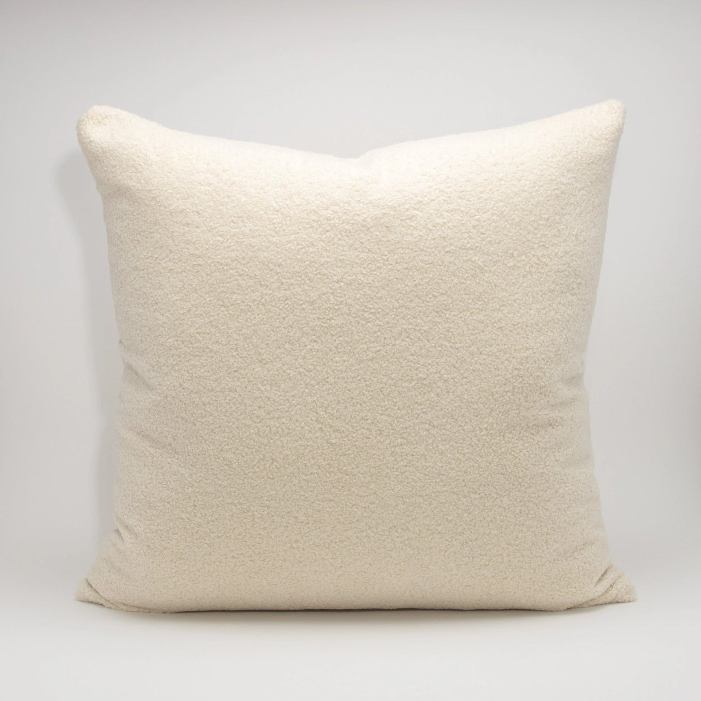 Cream Textured Euro Pillow by MOGUL