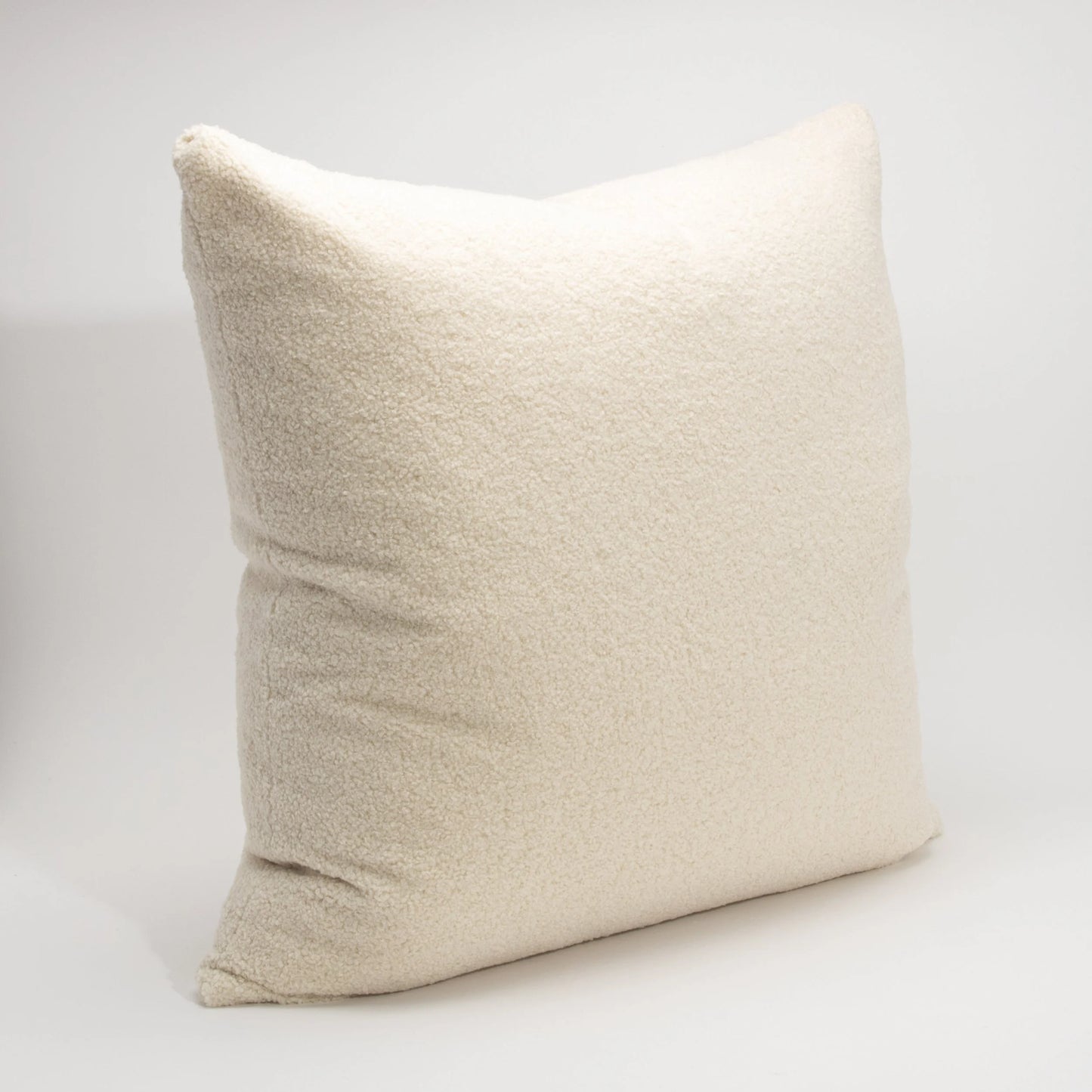 Cream Textured Euro Pillow by MOGUL