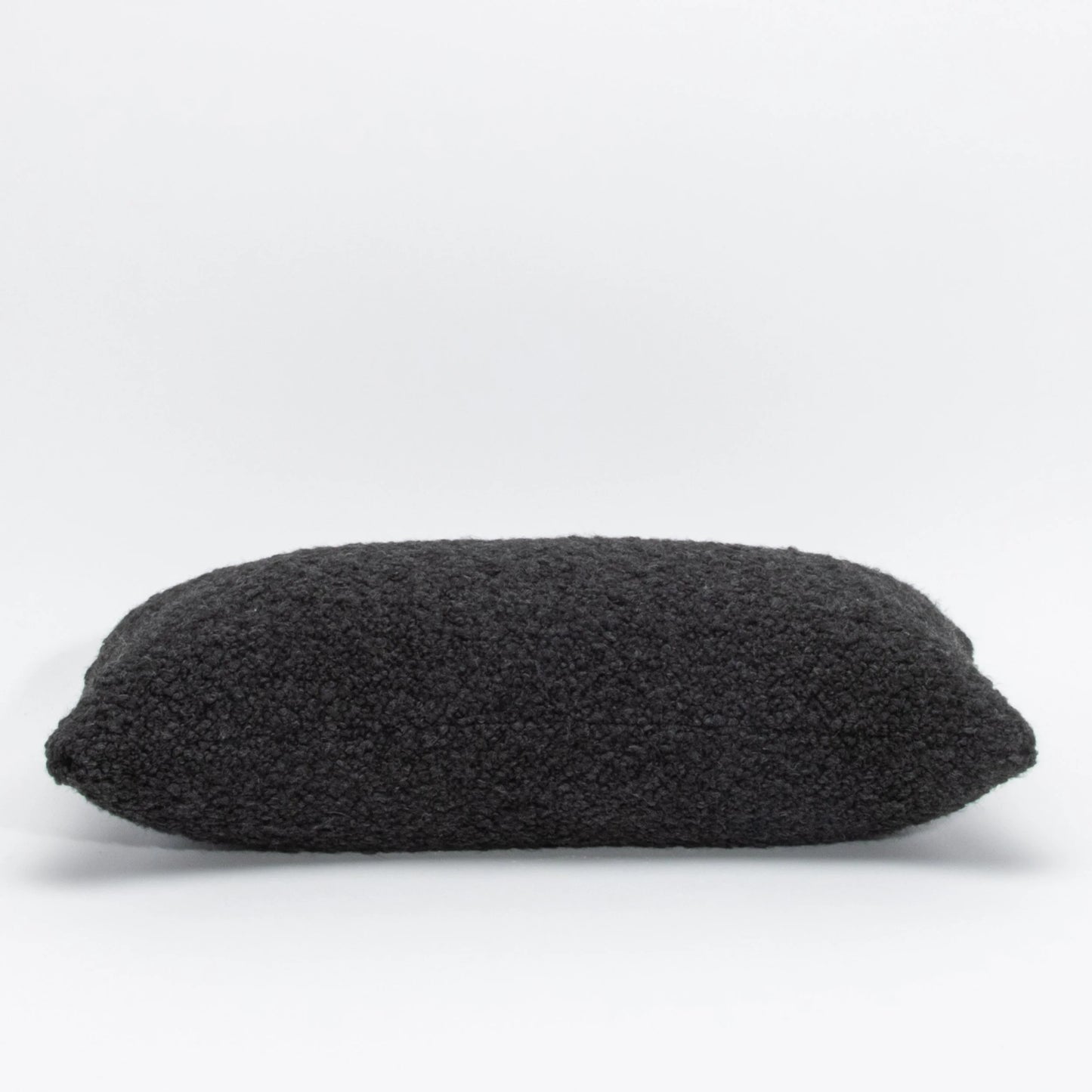 Charcoal Boucle Kidney Pillow By MOGUL