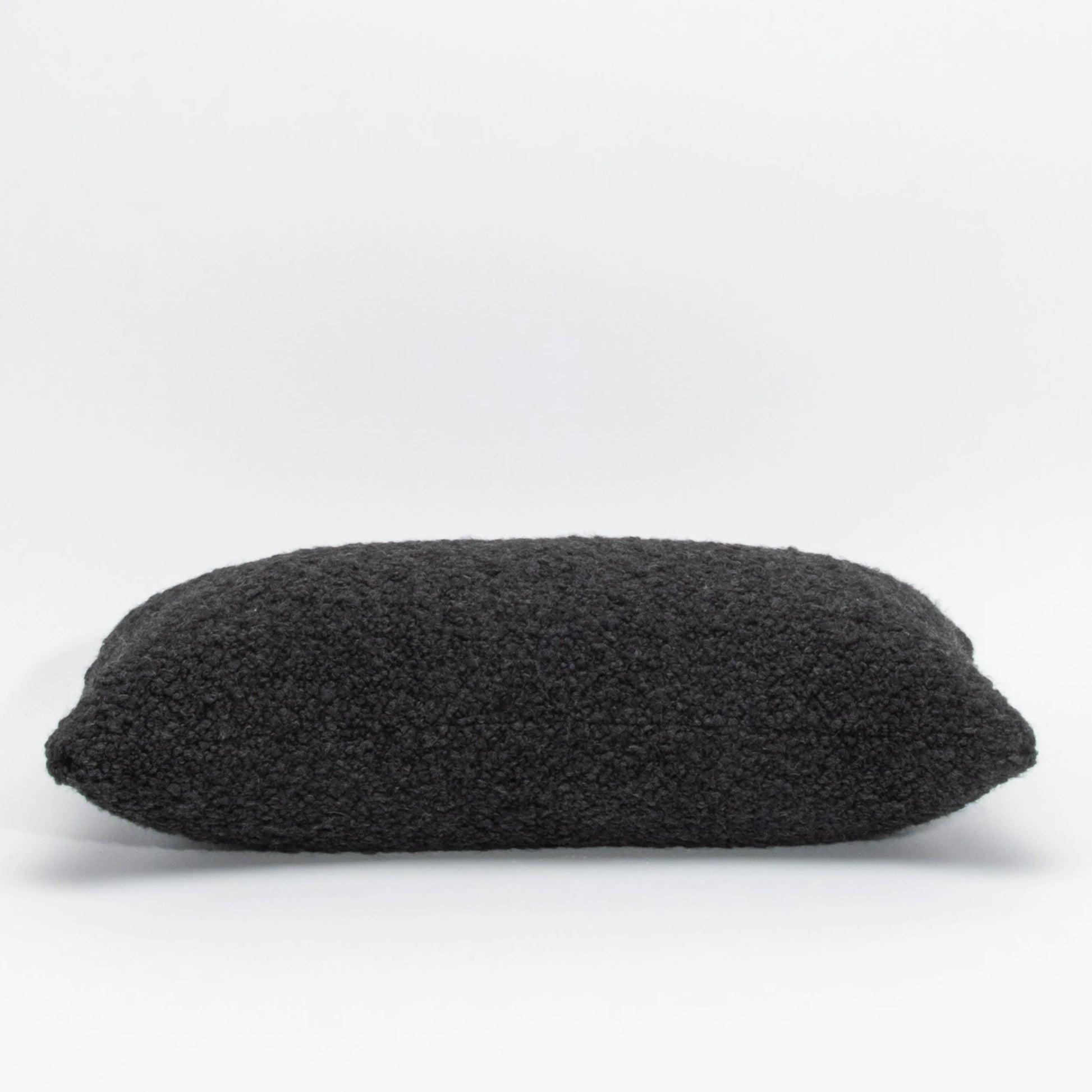 Charcoal Boucle Kidney Pillow By MOGUL