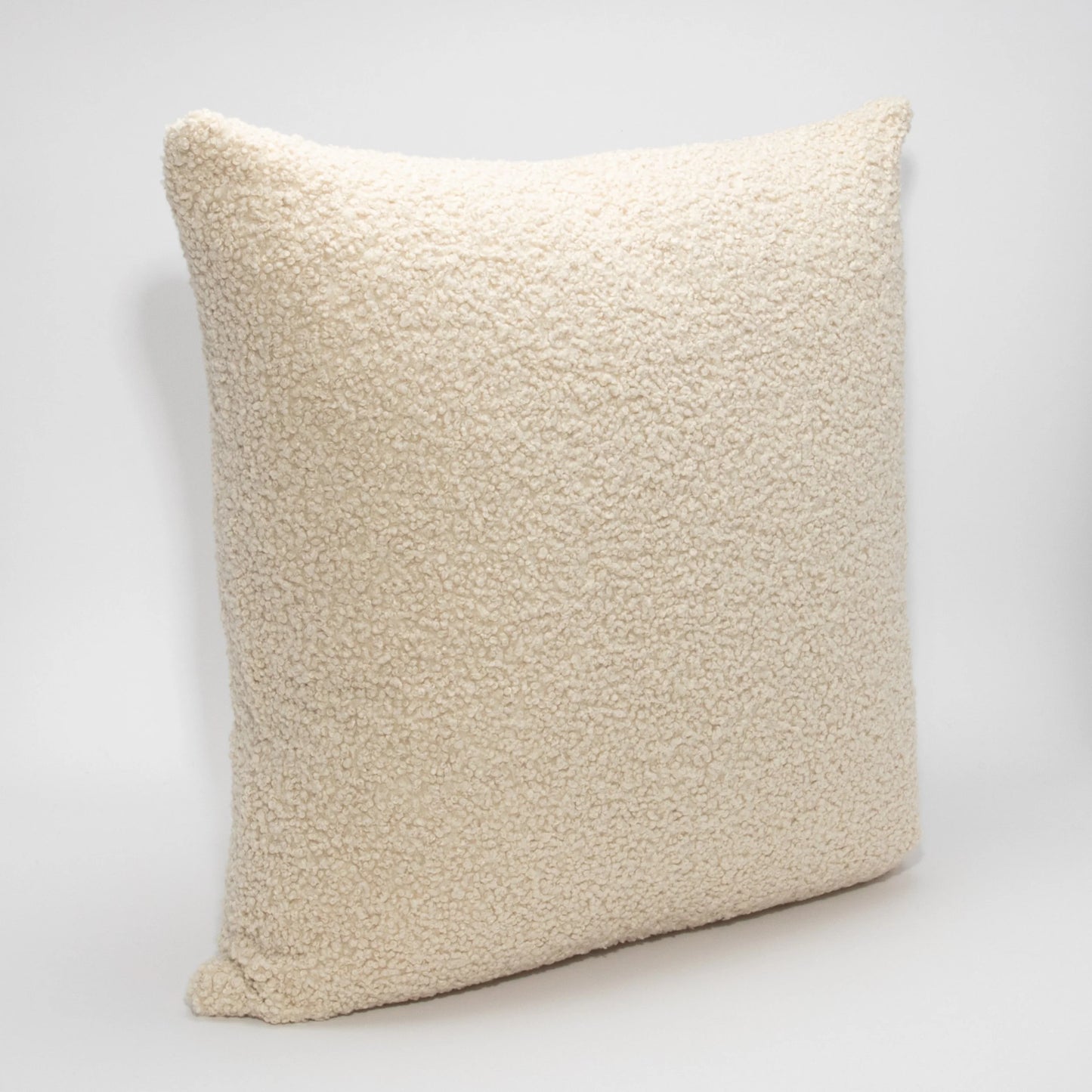 Cream Boucle Euro Pillow by MOGUL