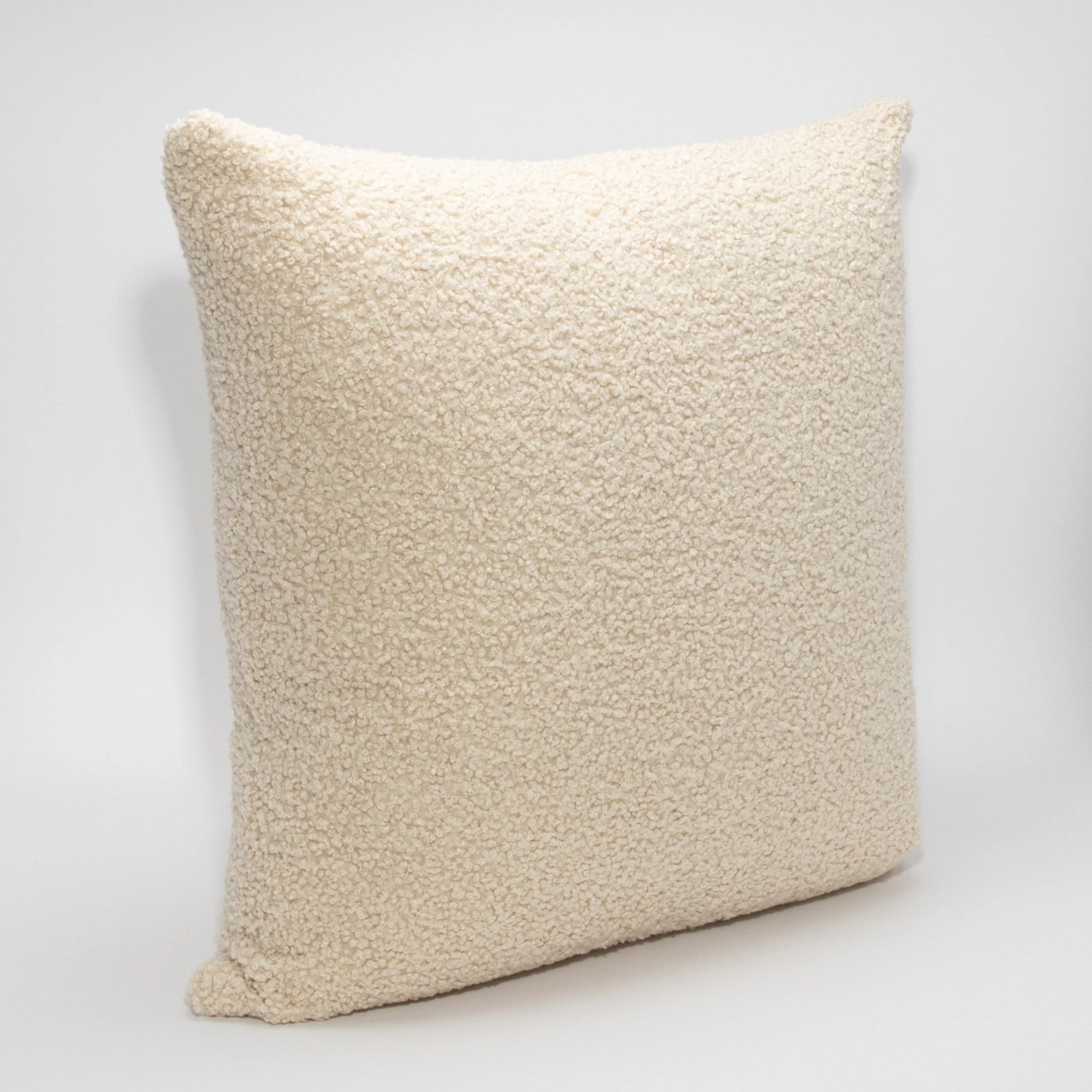 Cream Boucle Euro Pillow by MOGUL