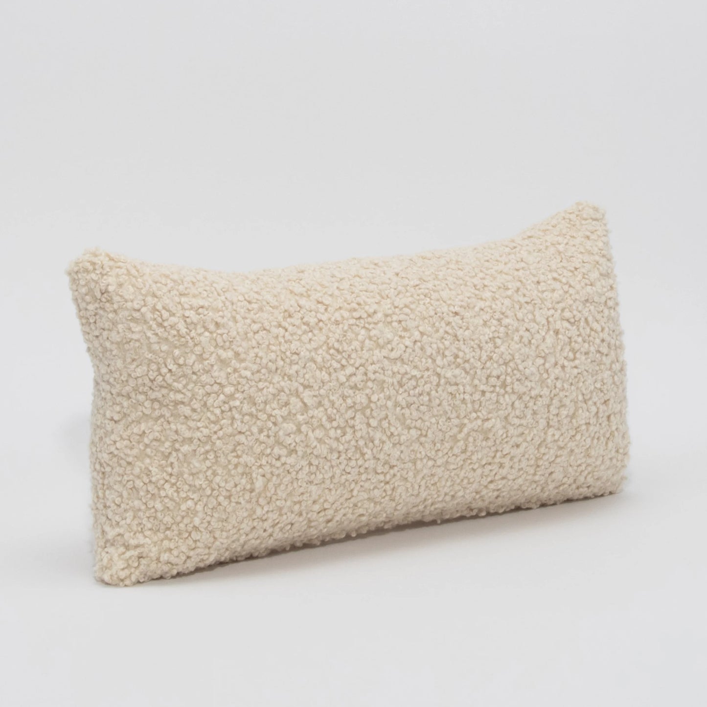 Cream Boucle Kidney Pillow By MOGUL