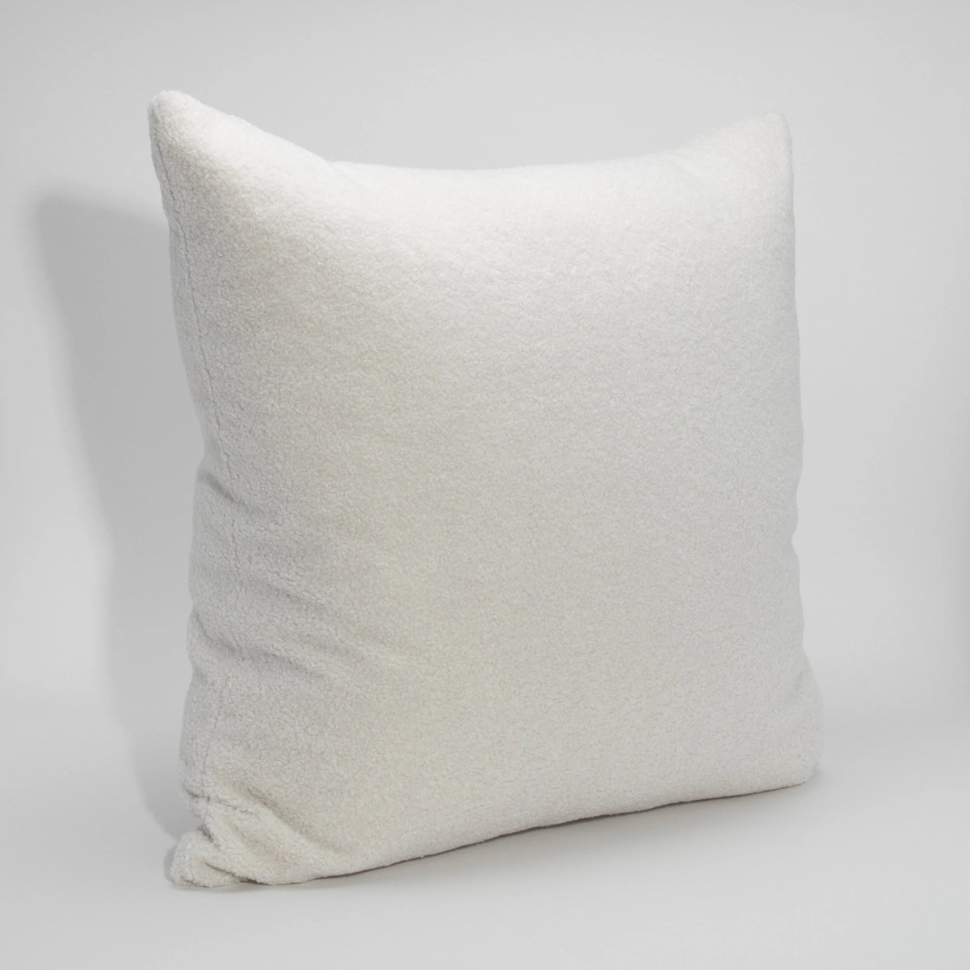 White Textured Euro Pillow by MOGUL