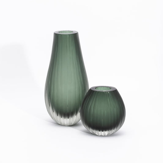 Murano Surpeme Vase in Eucalyptus Green
