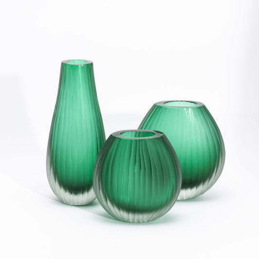 Murano Surpeme Vase in Emerald Green