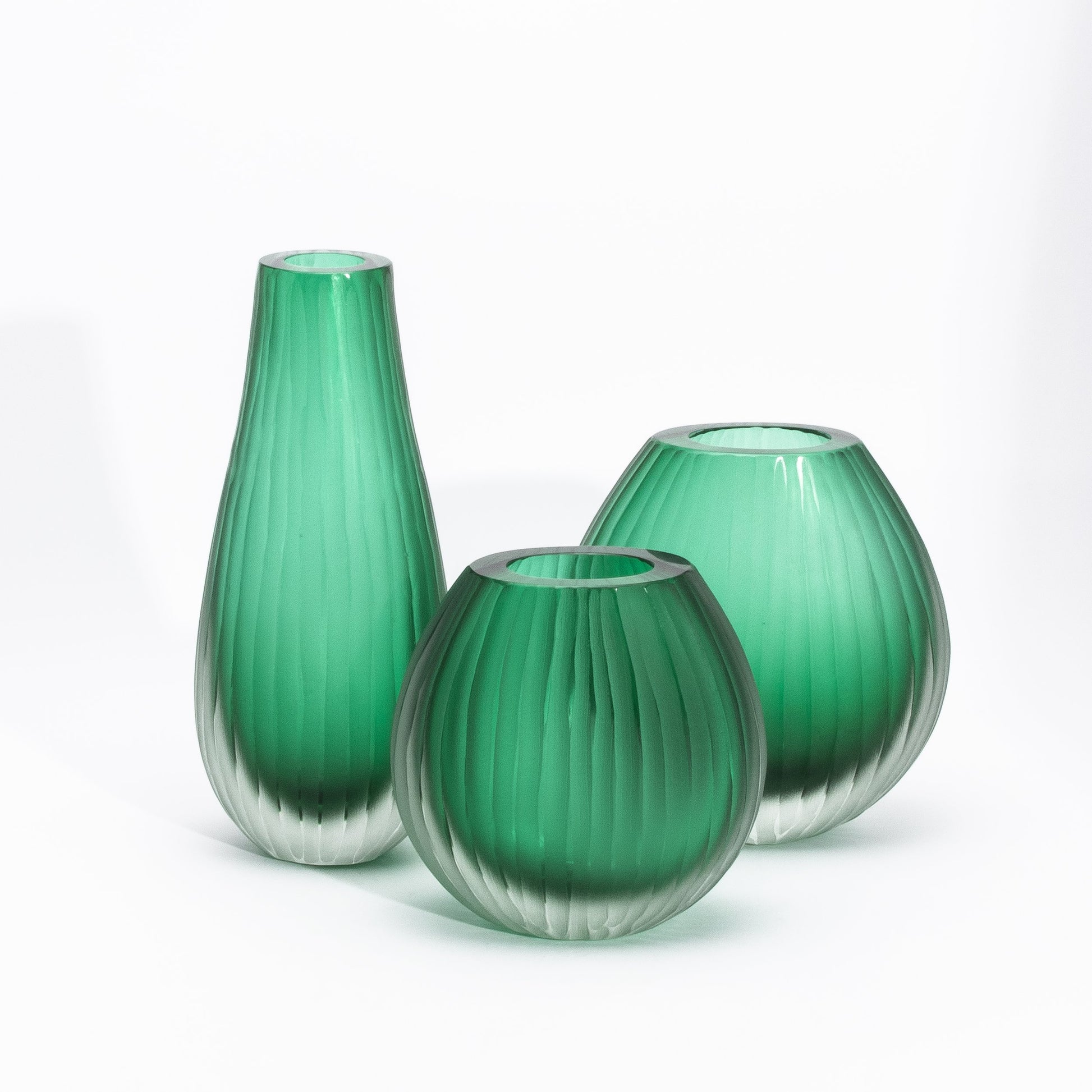Murano Surpeme Vase in Emerald Green