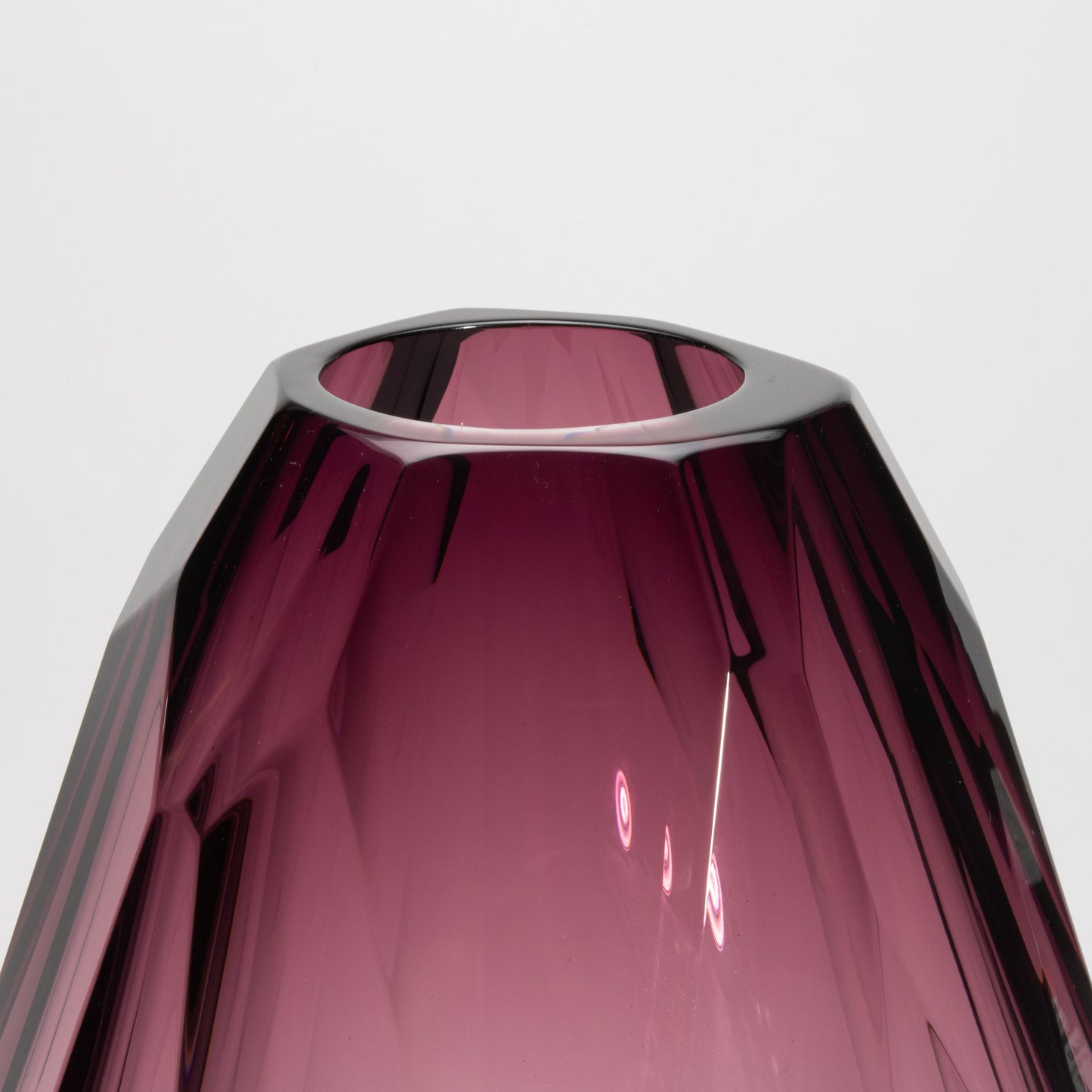Murano Barrel Vase in Amethyst Extra Tall