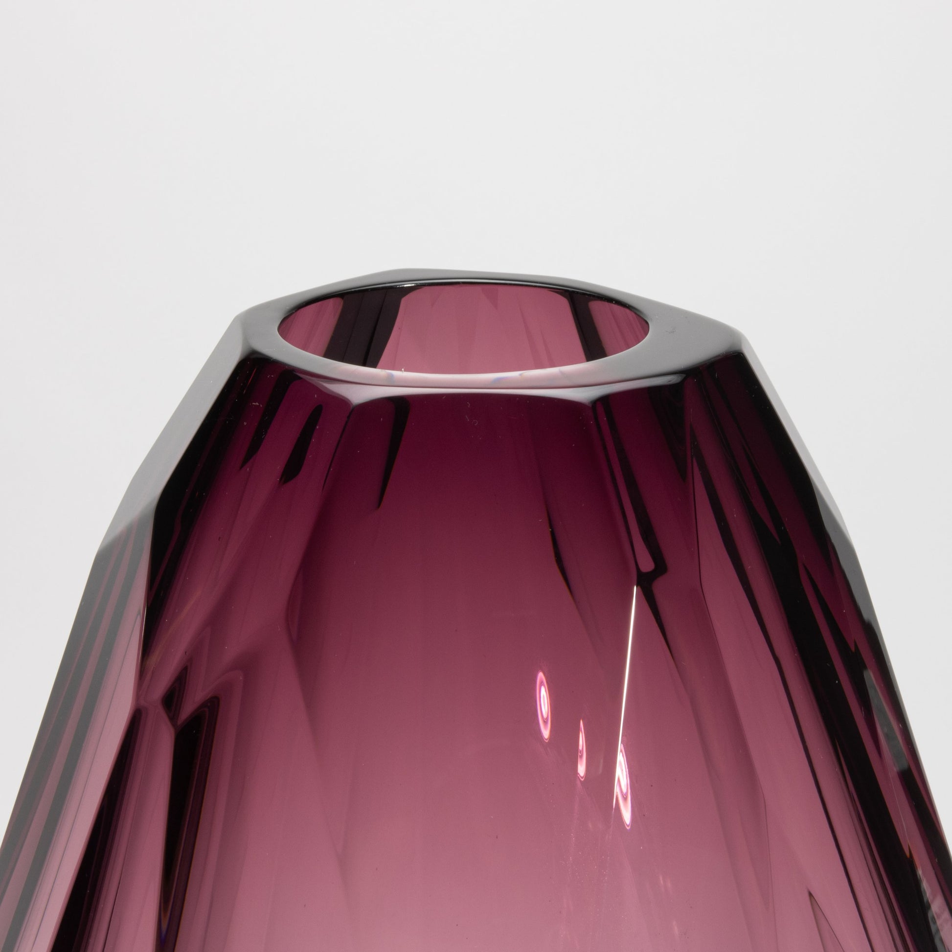 Murano Barrel Vase in Amethyst Extra Tall