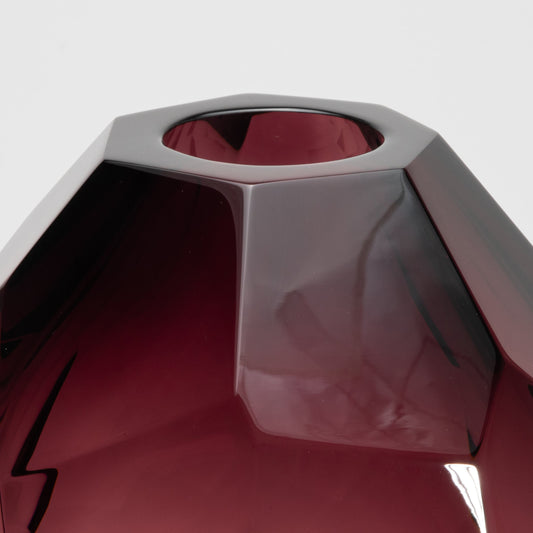 Murano Barrel Vase in Amethyst