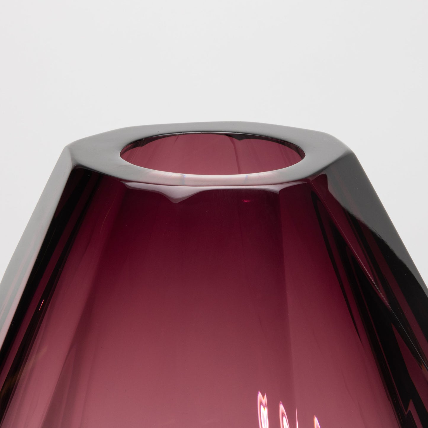 Murano Barrel Vase in Amethyst Extra Tall